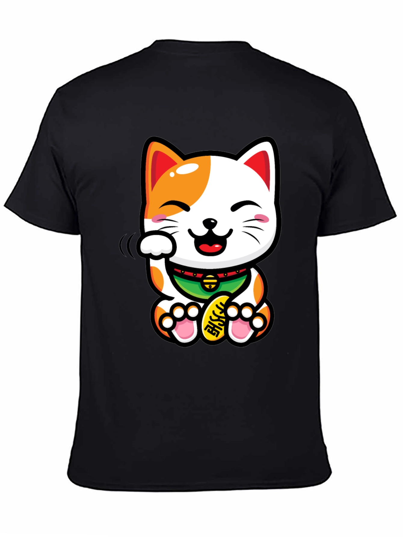 Lucky Cat T-Shirt - Beckoning Good Fortune
