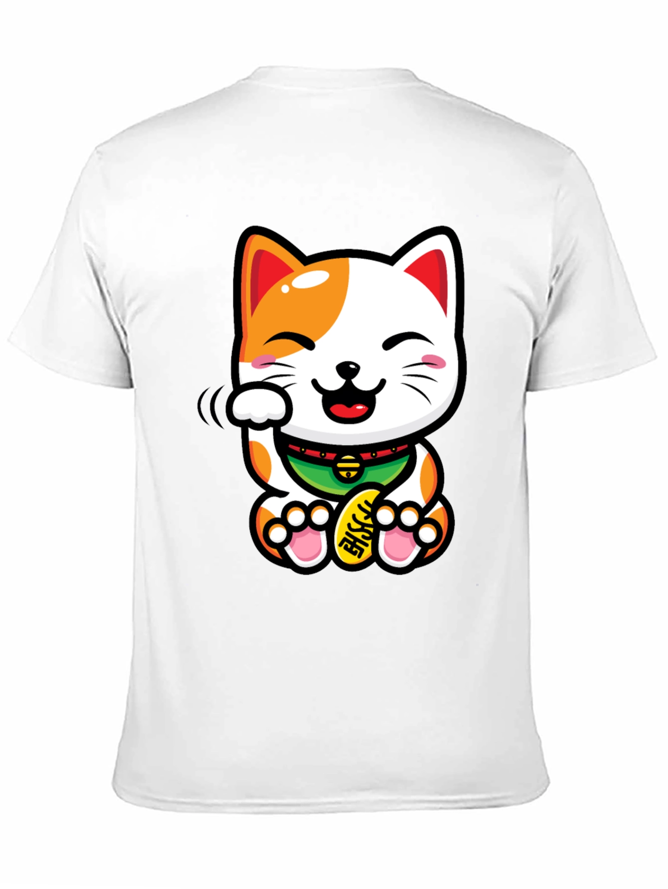 Lucky Cat T-Shirt - Beckoning Good Fortune