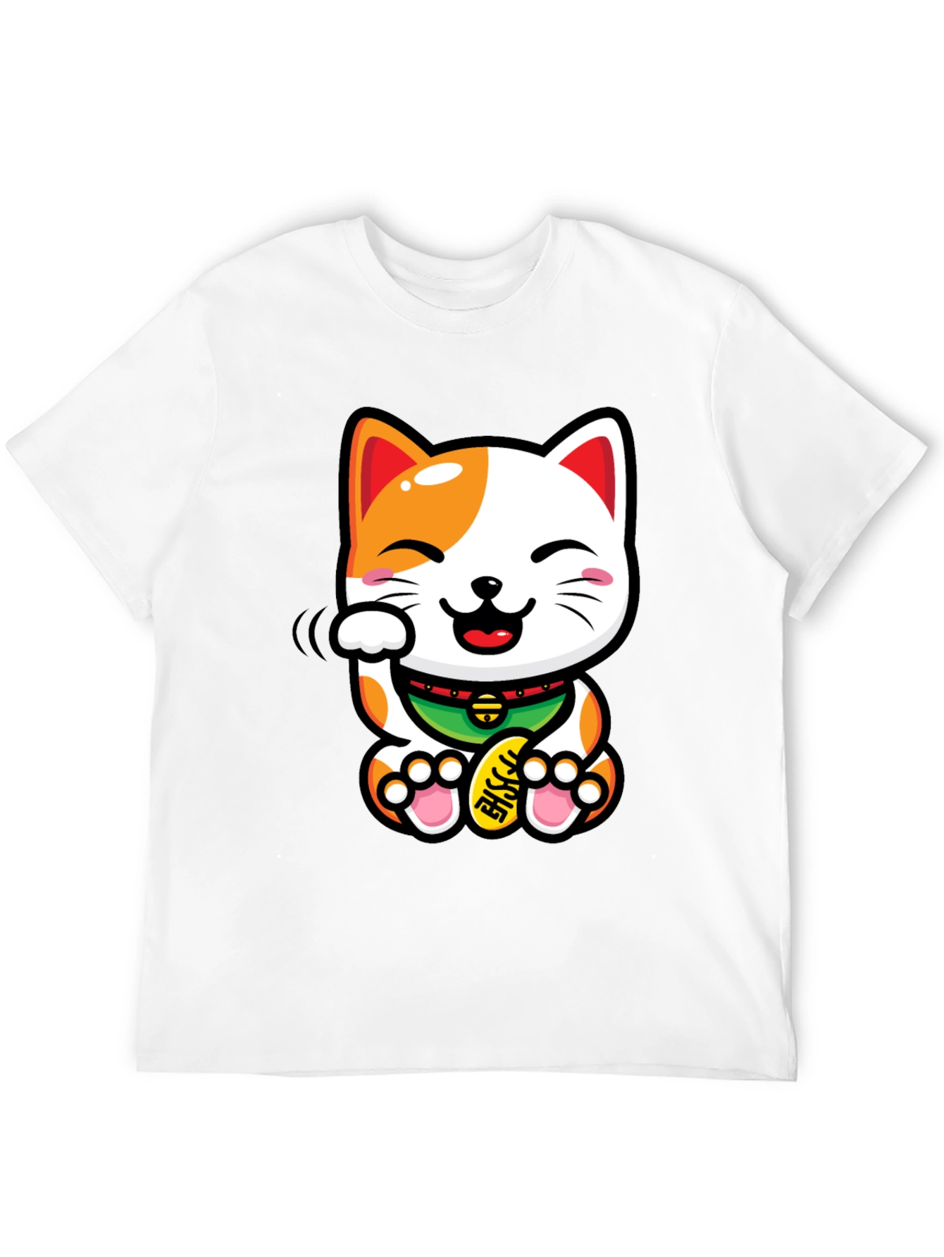Lucky Cat T-Shirt - Beckoning Good Fortune