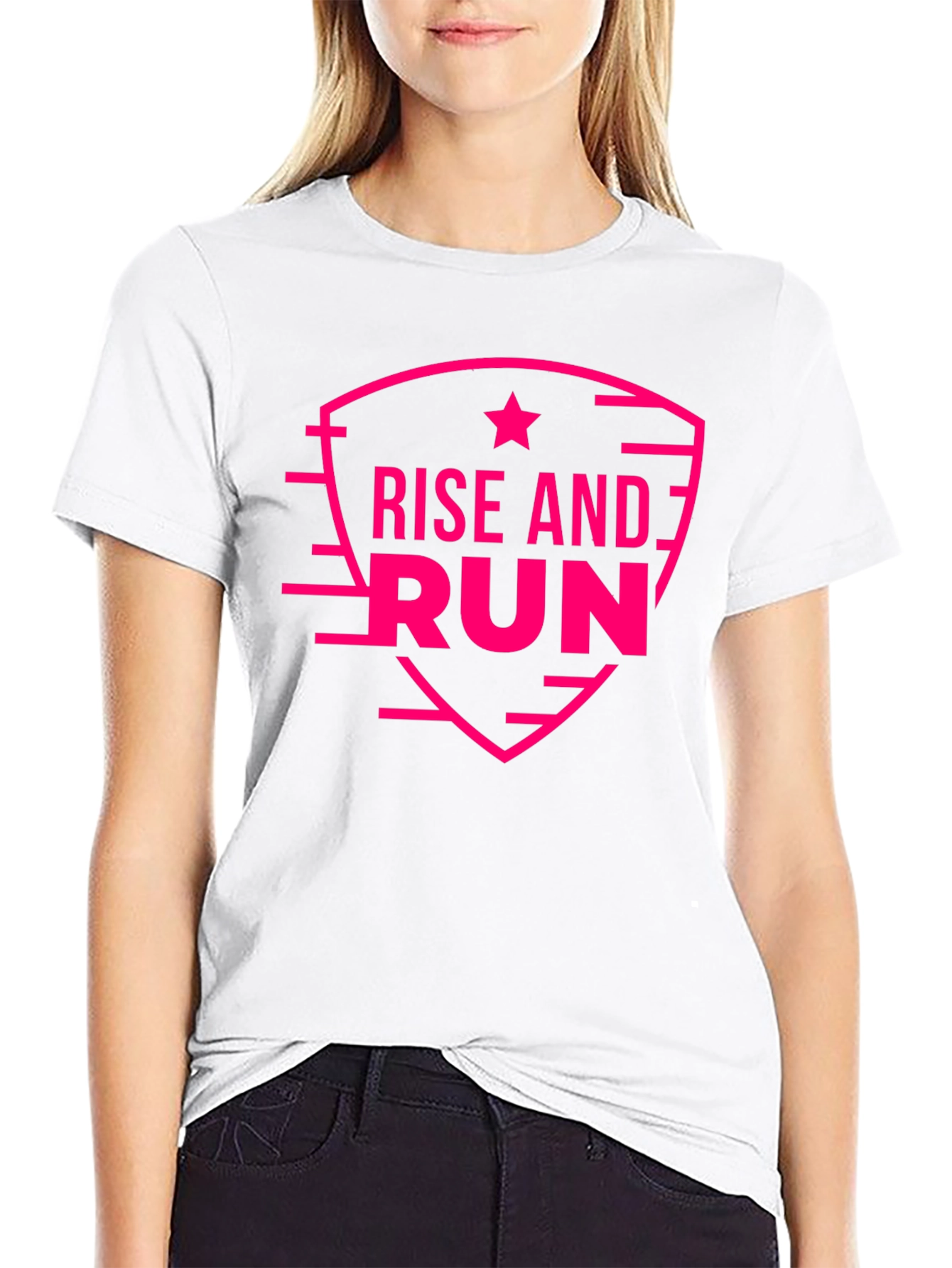 Rise and Run Graphic Tee - Black