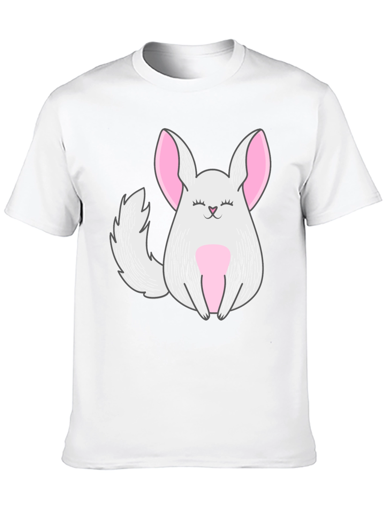 Cute Chinchilla Graphic Tee - Black Unisex Shirt
