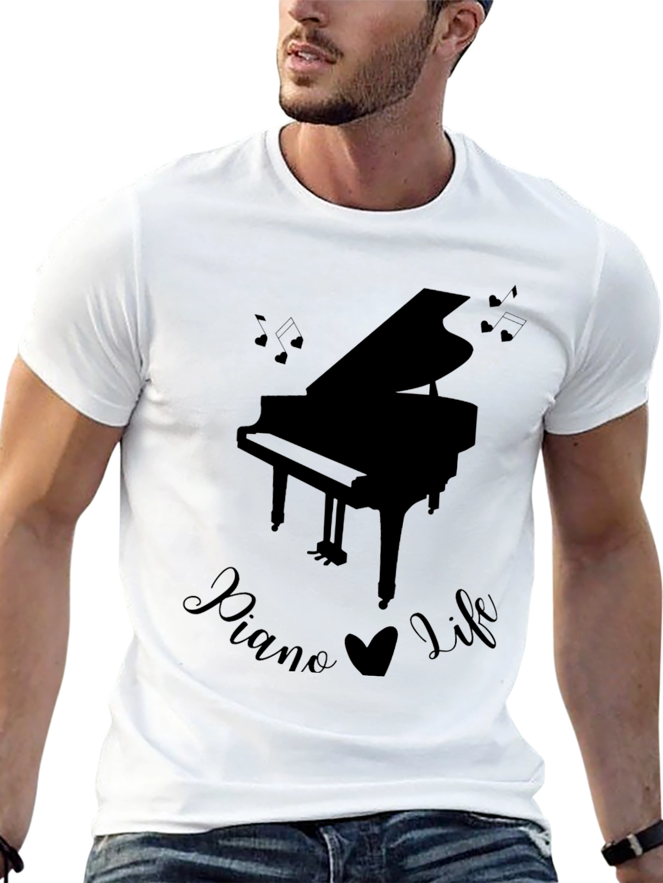 Piano Life T-Shirt: Grand Piano Music Lover Tee