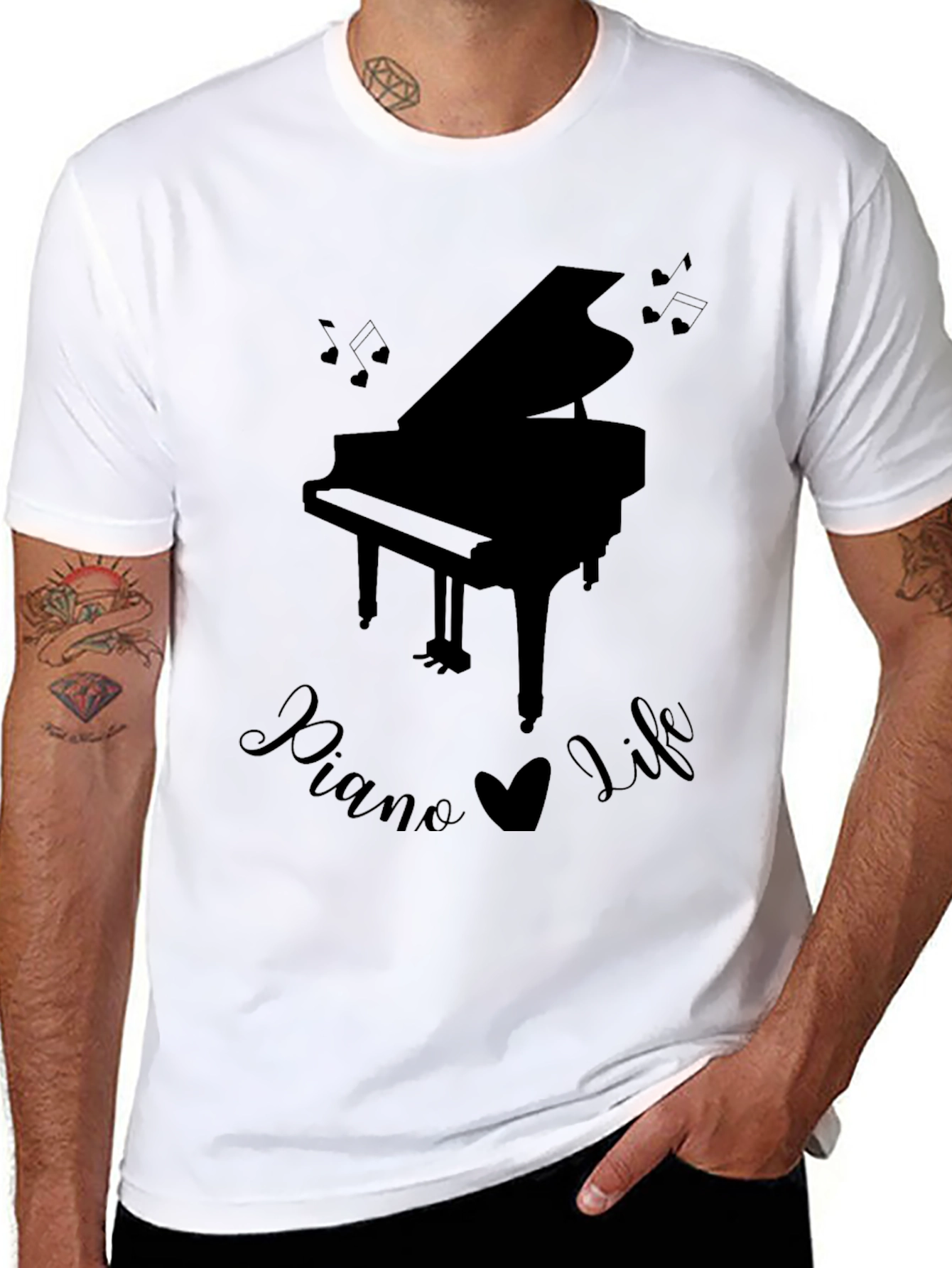 Piano Life T-Shirt: Grand Piano Music Lover Tee