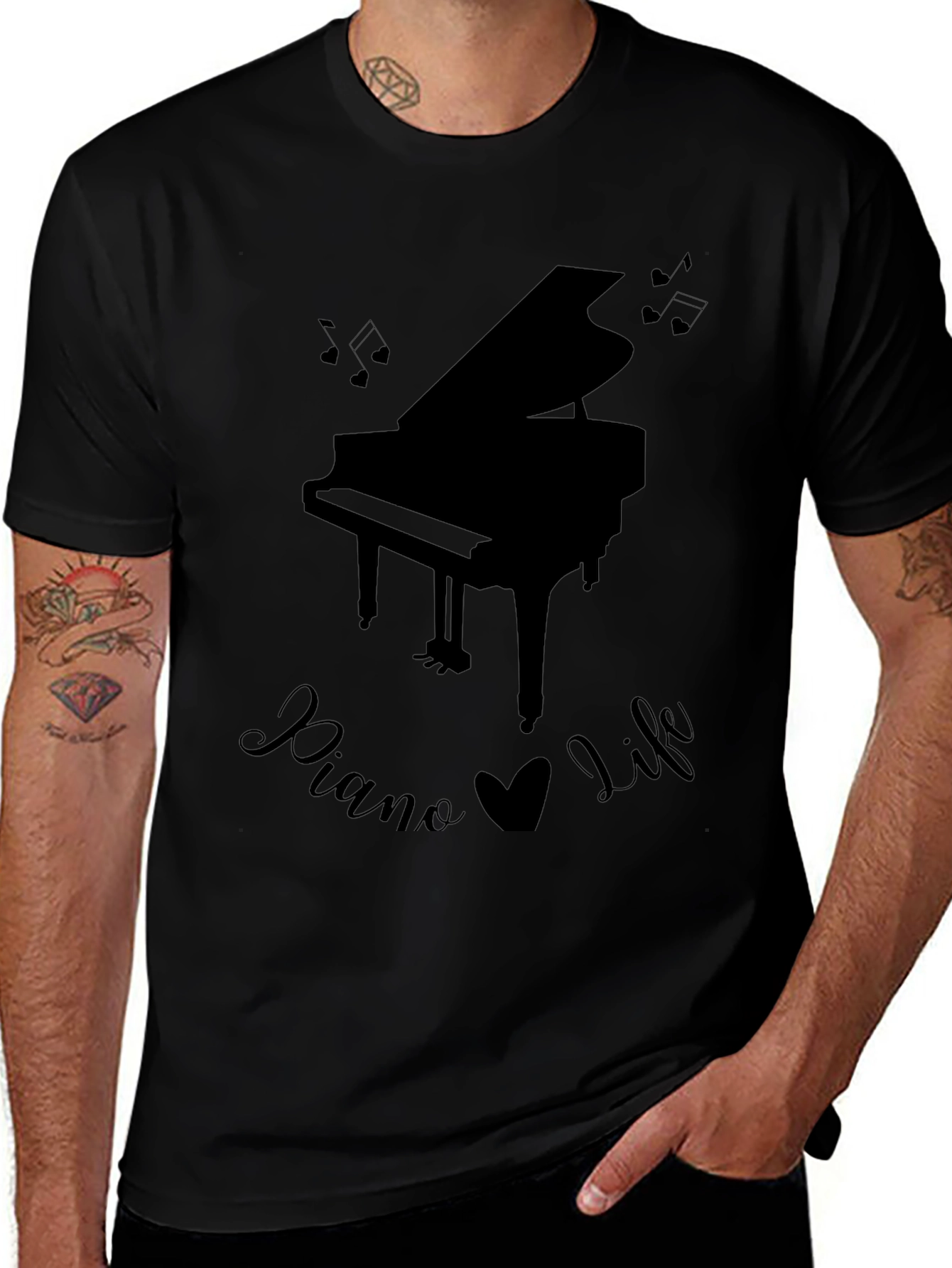 Piano Life T-Shirt: Grand Piano Music Lover Tee