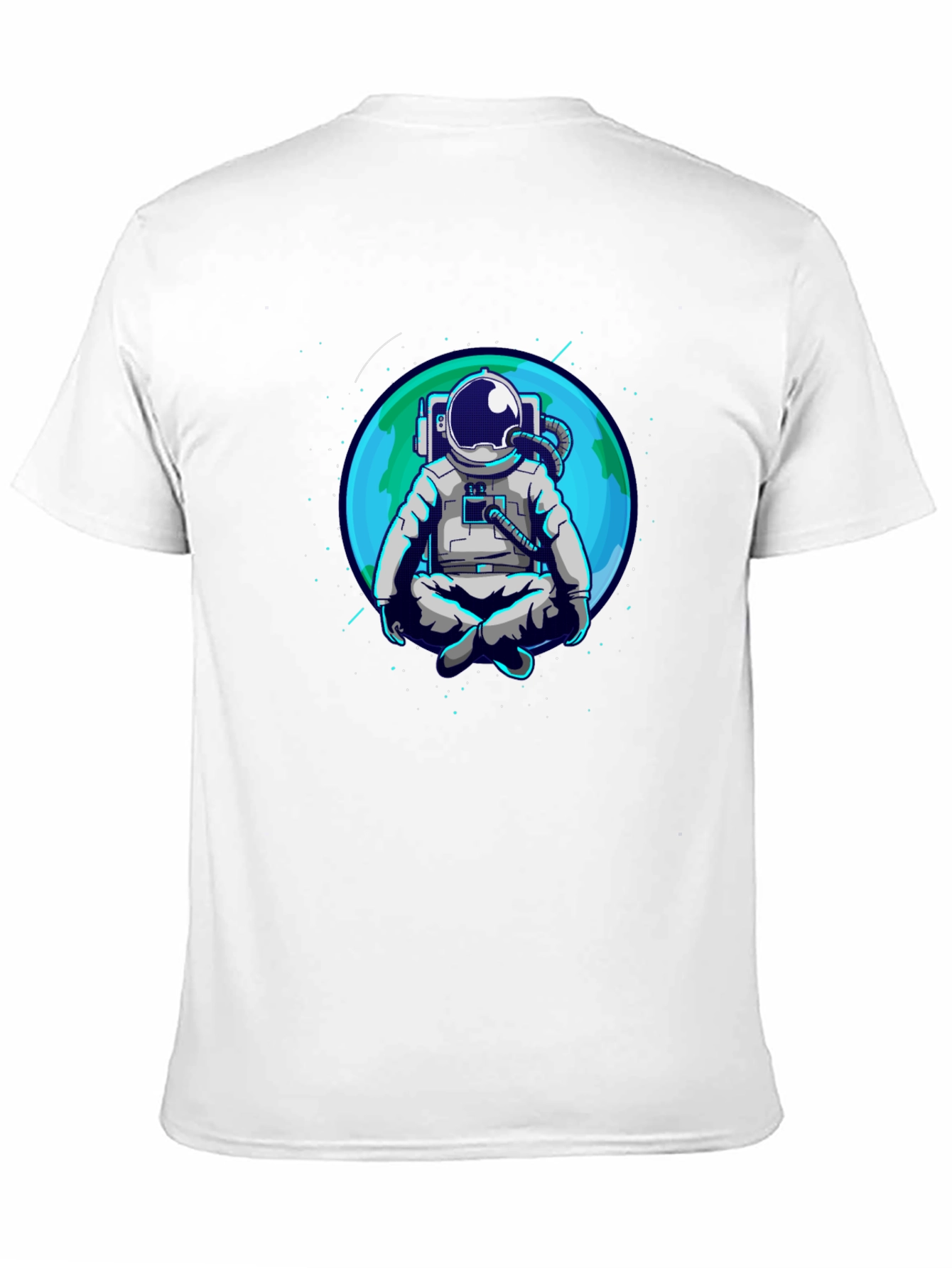 Meditating Astronaut T-Shirt - Space Zen Tee