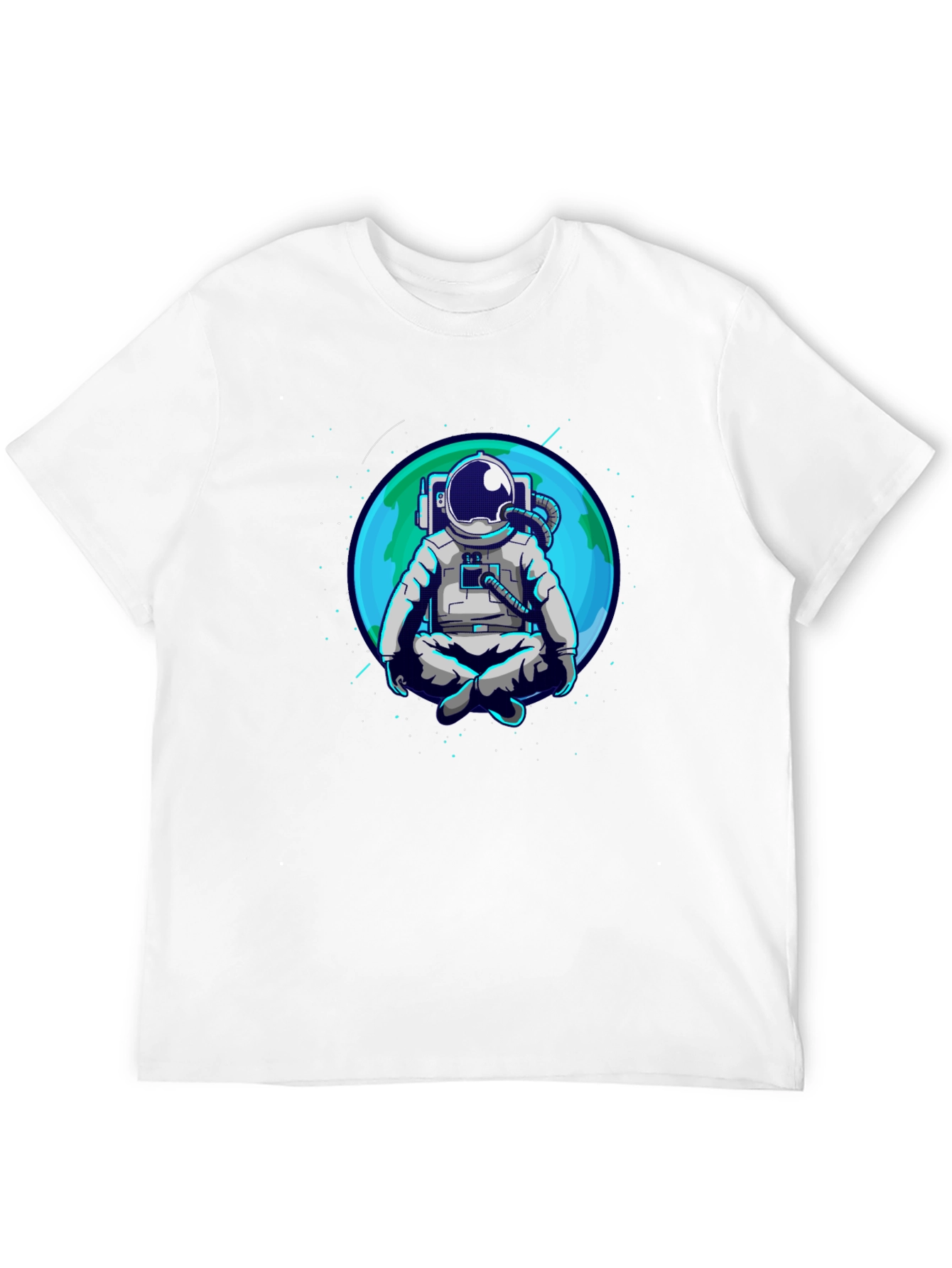 Meditating Astronaut T-Shirt - Space Zen Tee