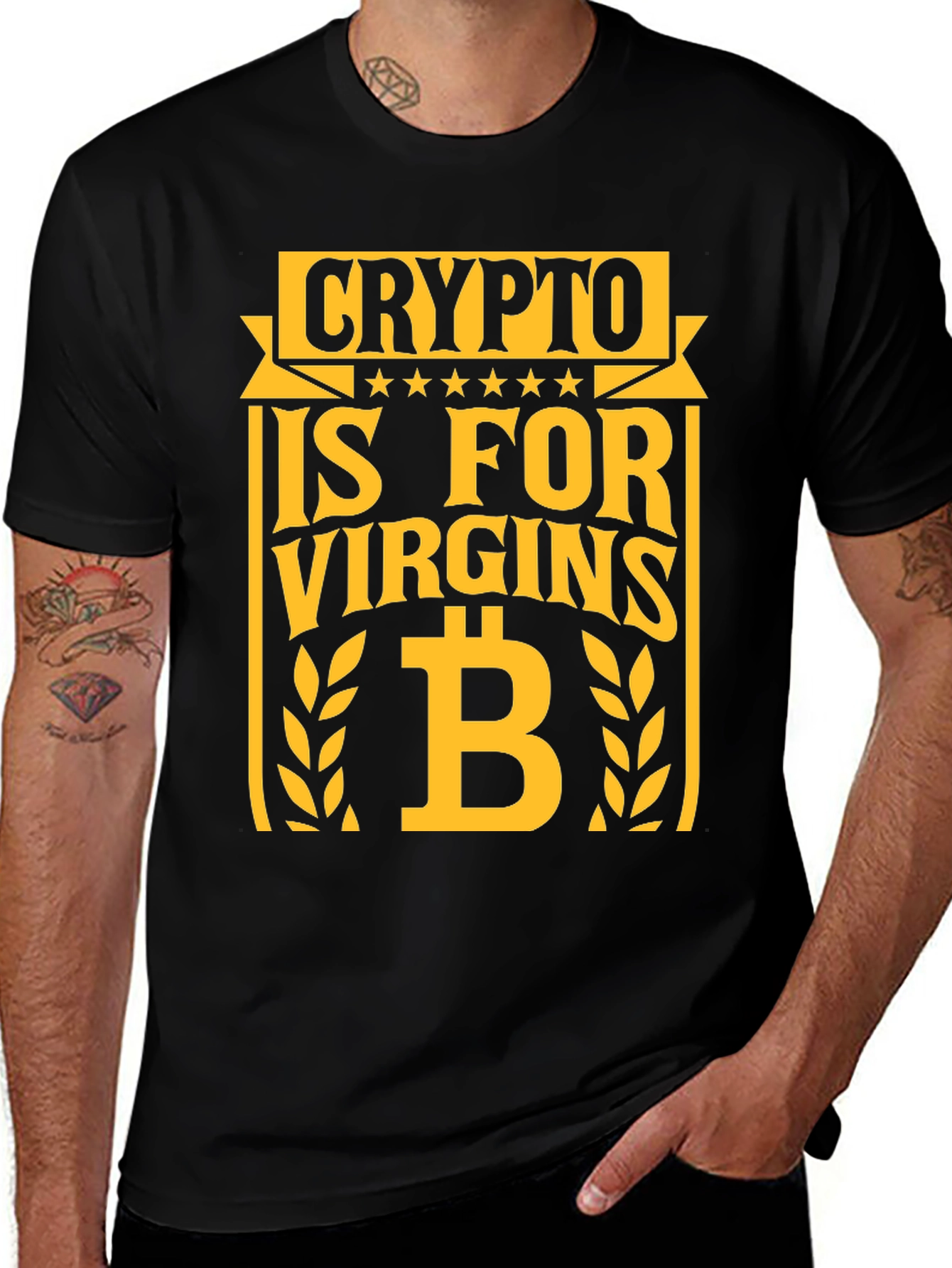 Crypto is for Virgins Graphic T-Shirt