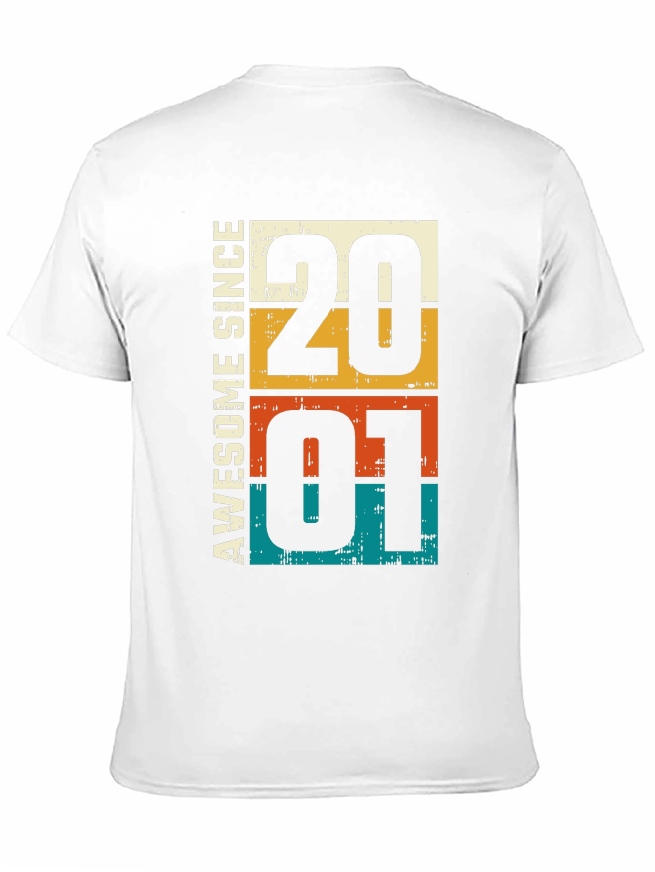 Awesome Since 2001 Retro Graphic T-Shirt