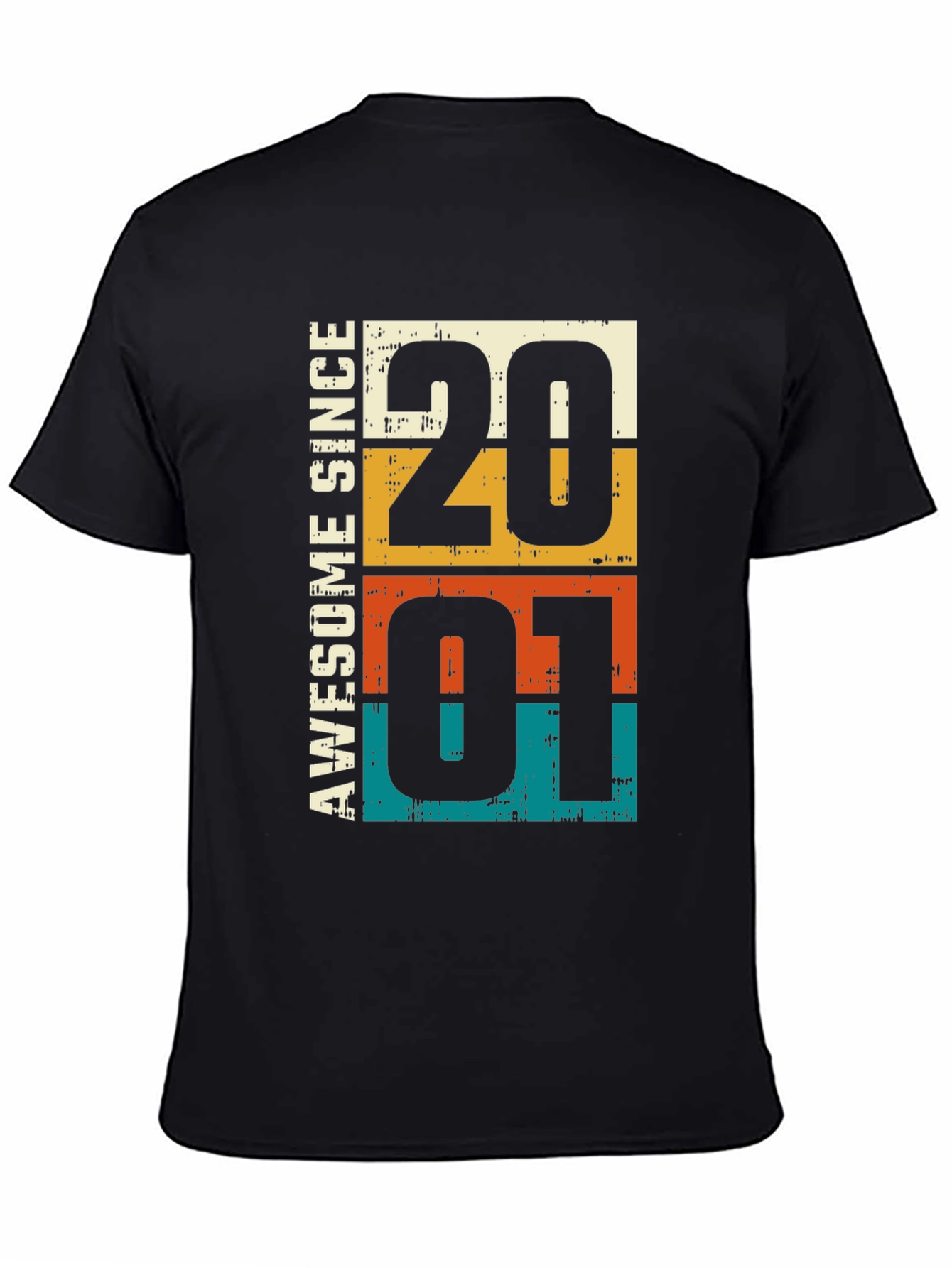 Awesome Since 2001 Retro Graphic T-Shirt