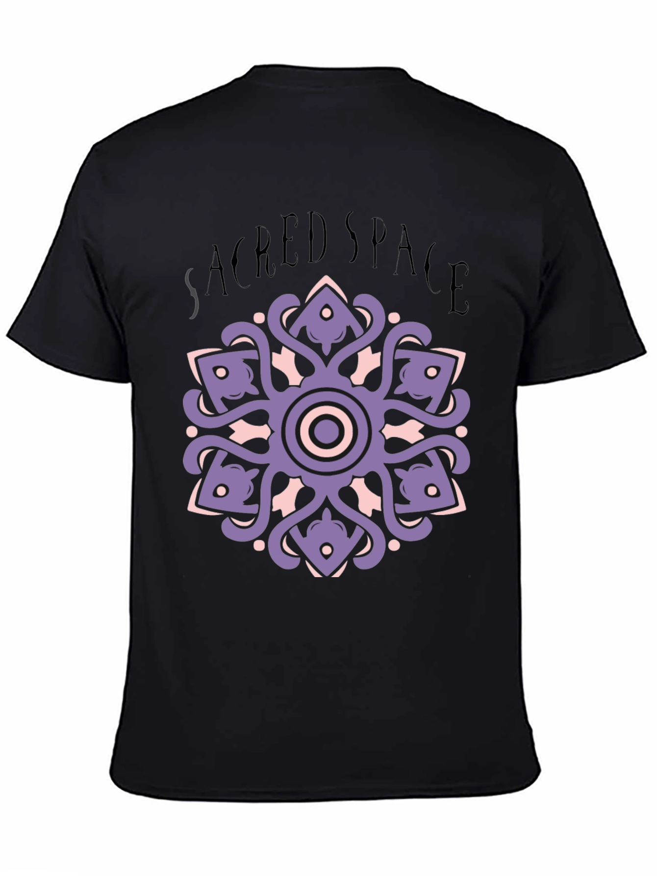 Sacred Space Mandala T-Shirt - Black