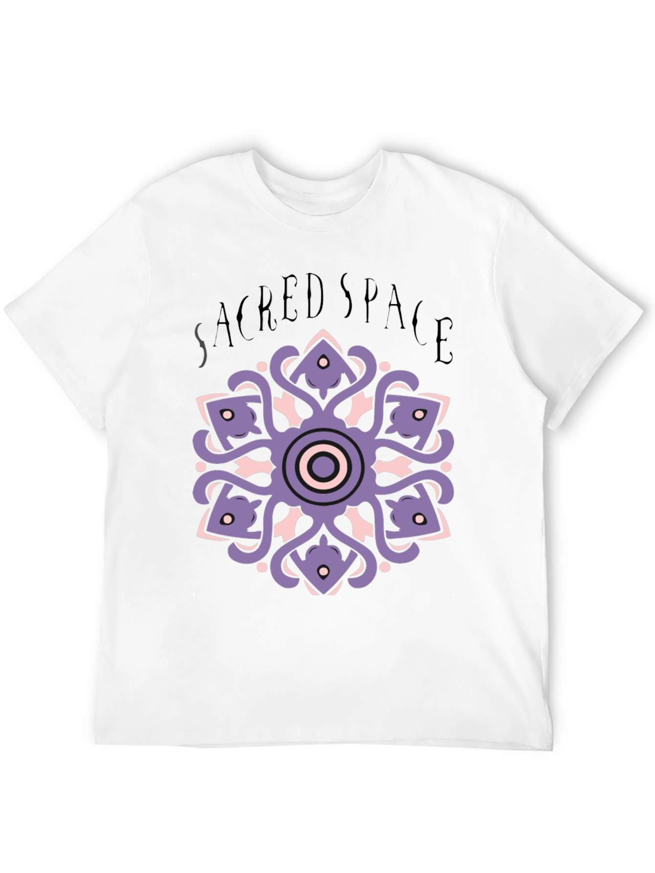 Sacred Space Mandala T-Shirt - Black