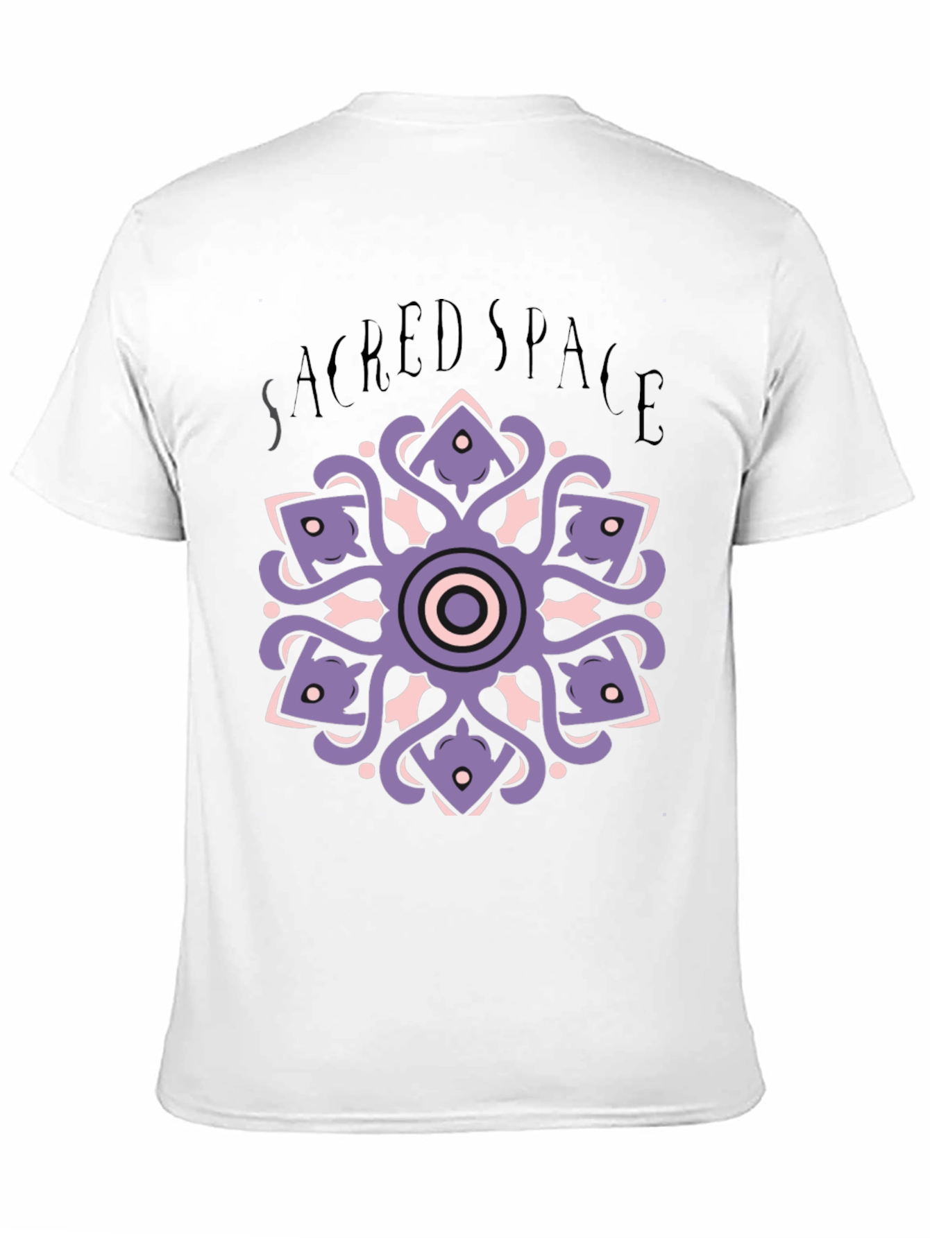 Sacred Space Mandala T-Shirt - Black