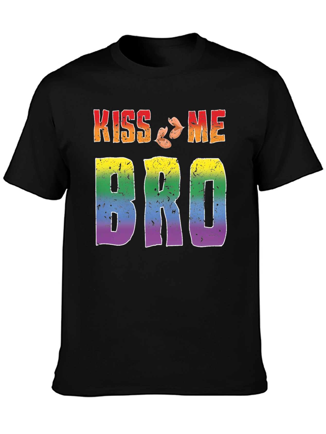 Kiss Me Bro LGBTQ Pride T-Shirt
