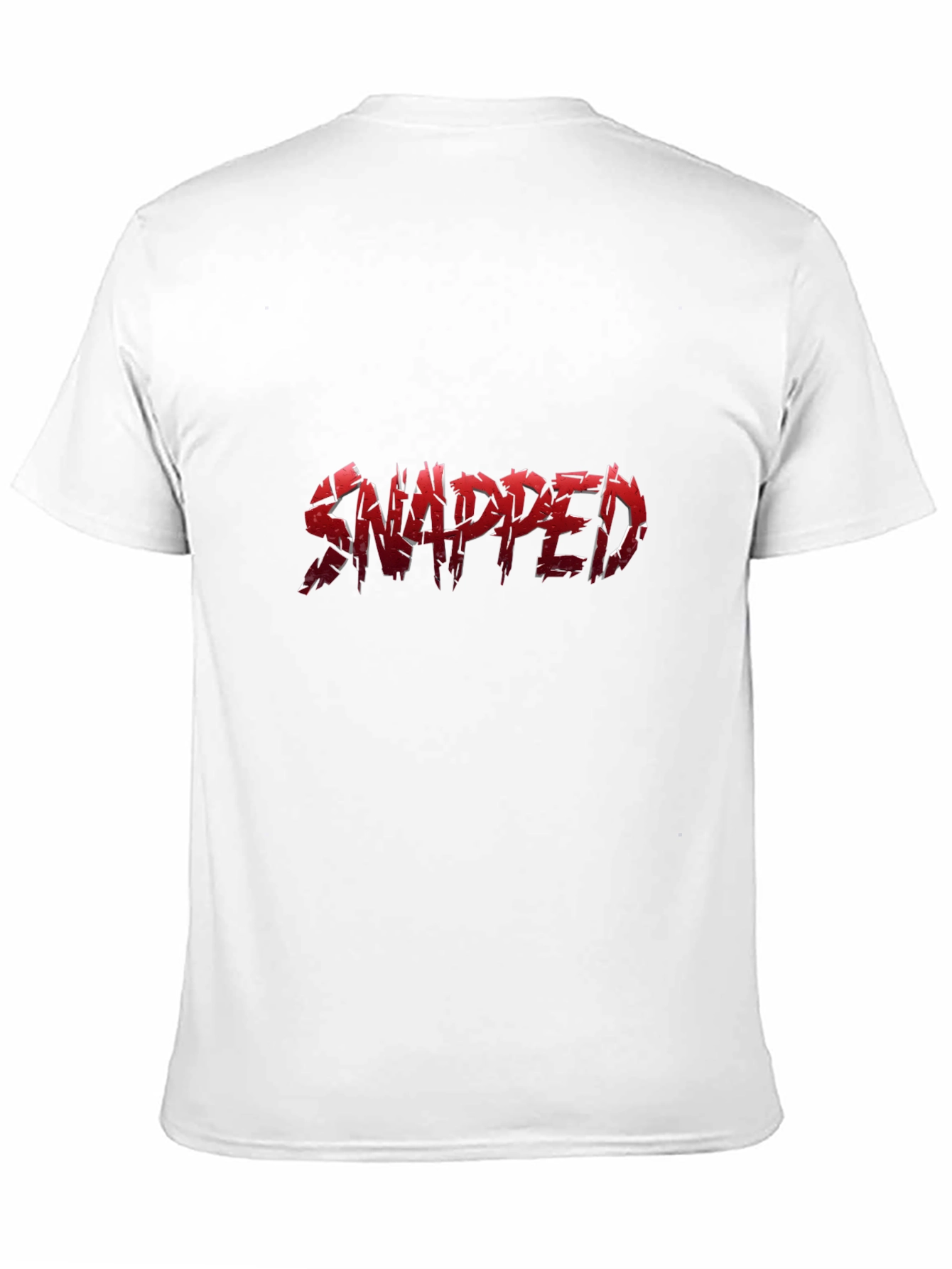 Snapped Red Graphic Print Black T-Shirt