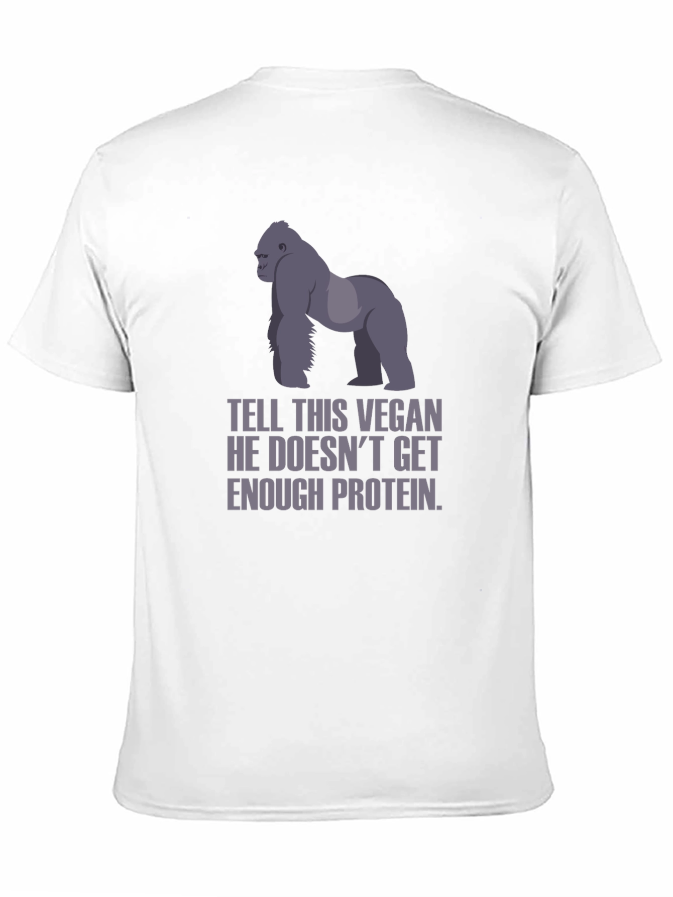 Vegan Gorilla Protein Funny T-Shirt