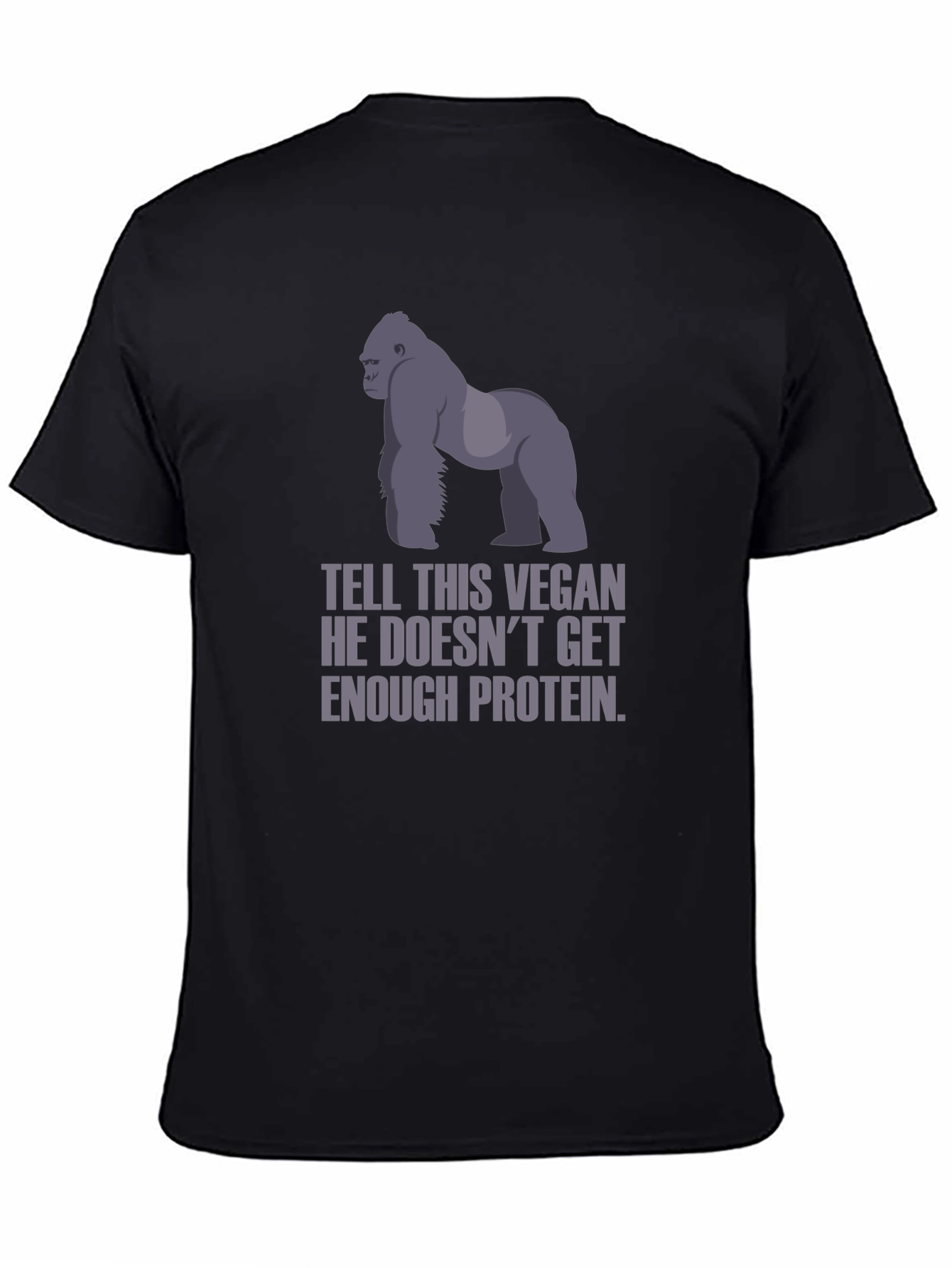 Vegan Gorilla Protein Funny T-Shirt
