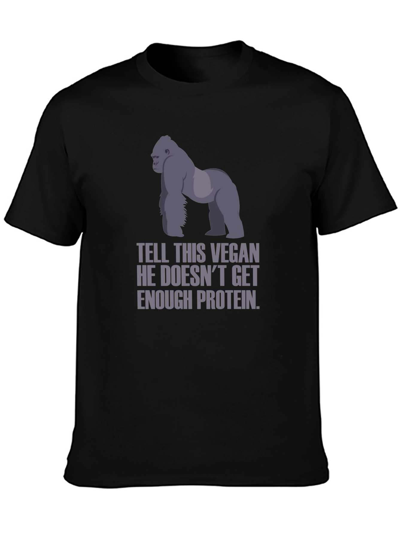 Vegan Gorilla Protein Funny T-Shirt