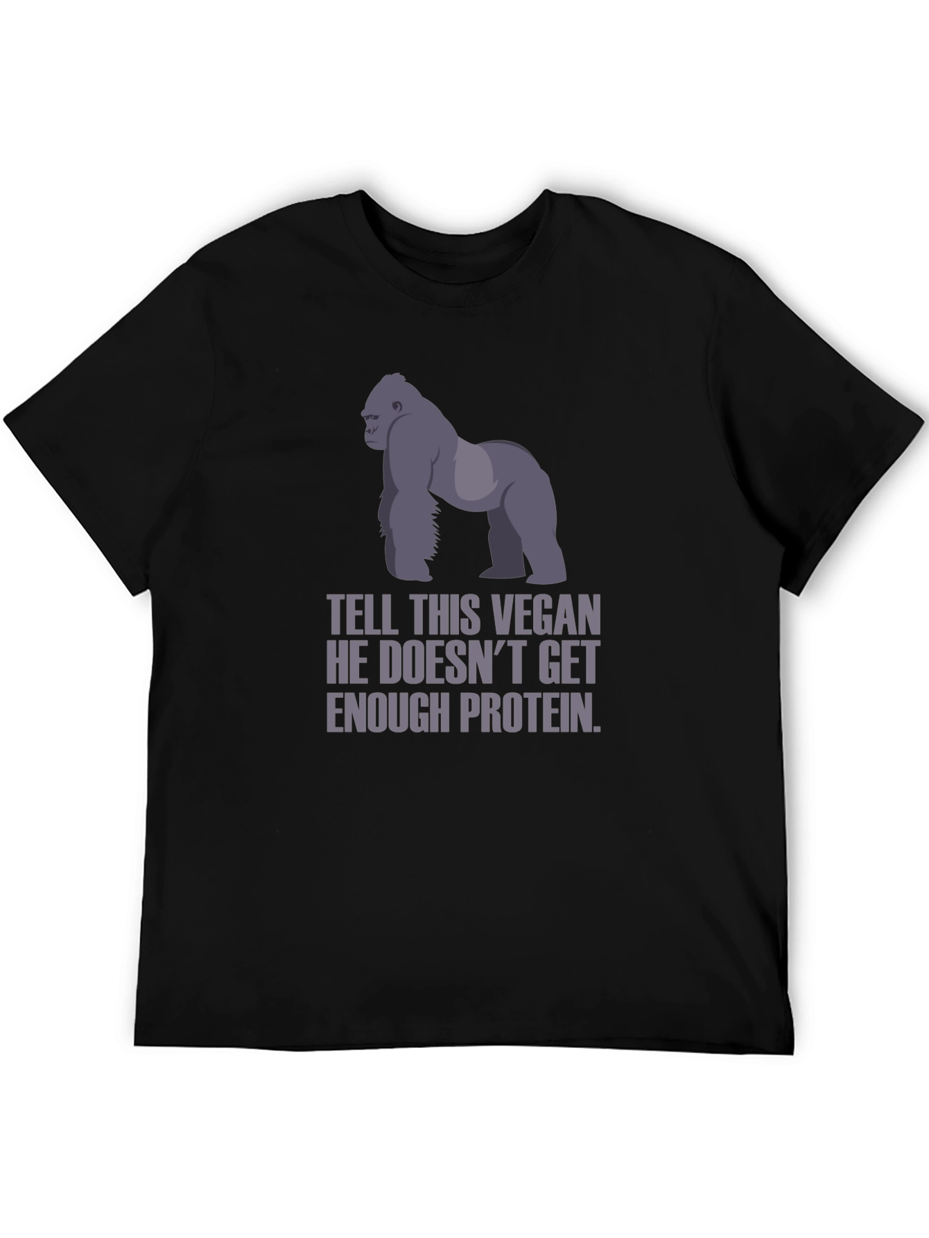 Vegan Gorilla Protein Funny T-Shirt