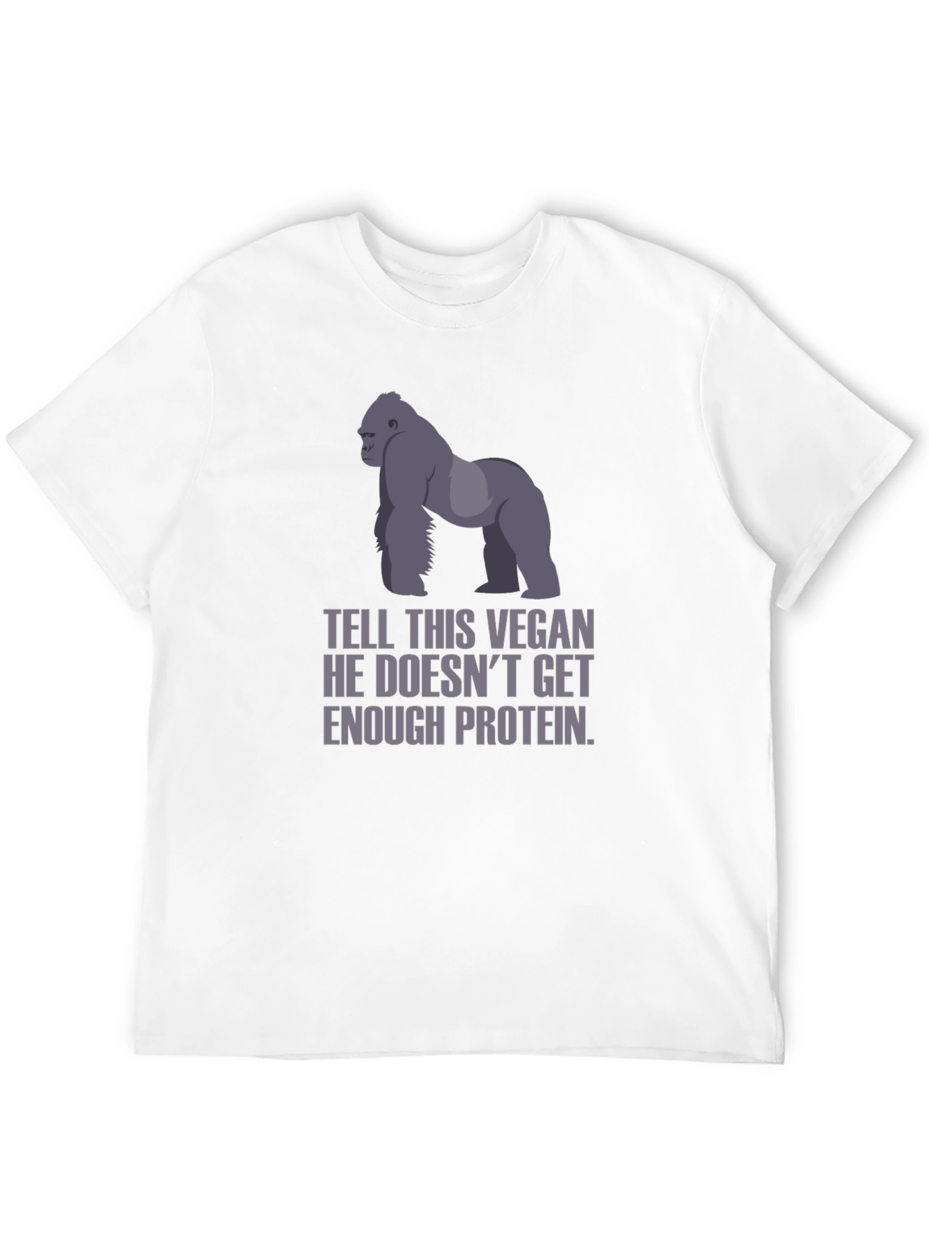 Vegan Gorilla Protein Funny T-Shirt