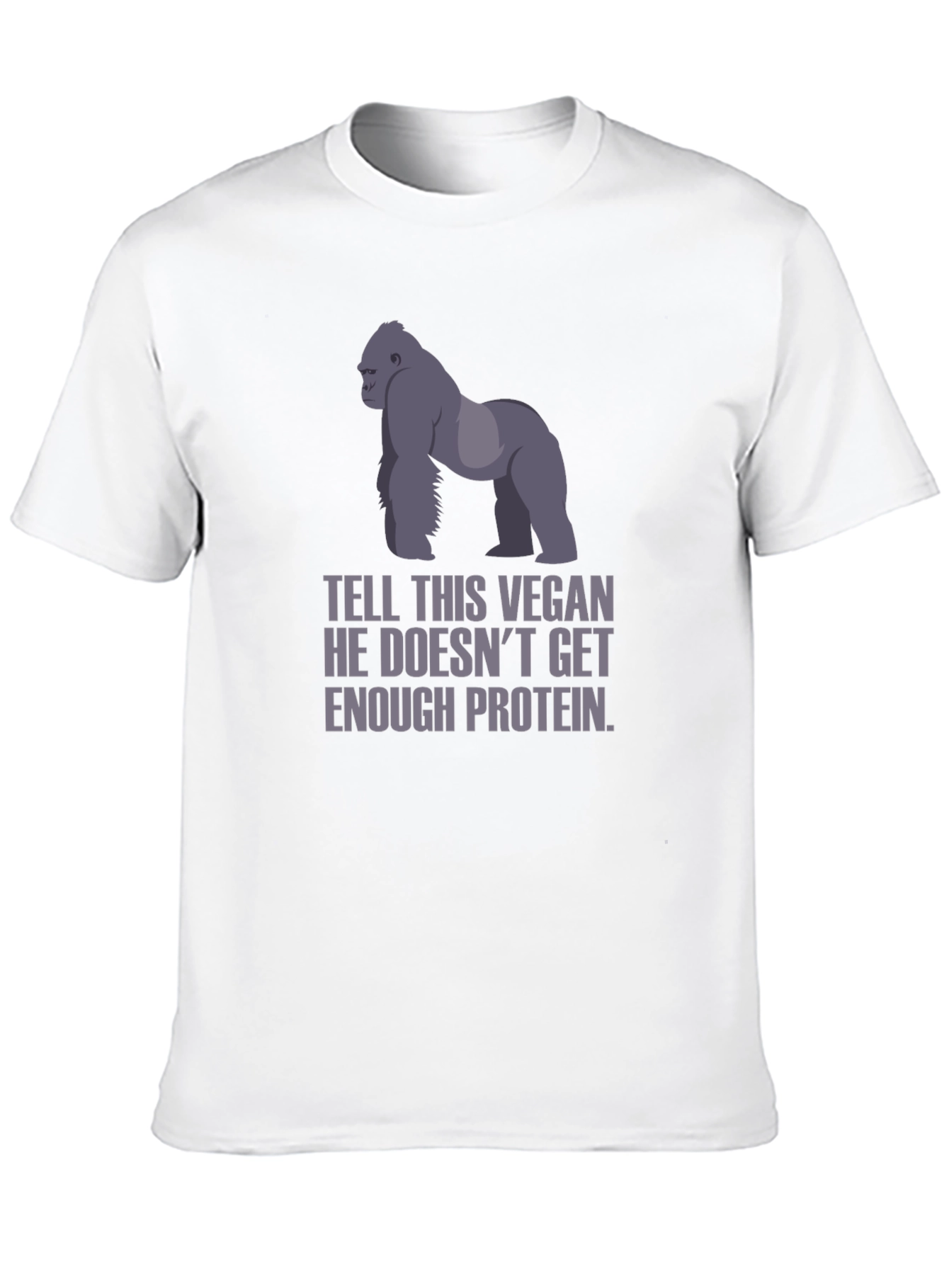Vegan Gorilla Protein Funny T-Shirt