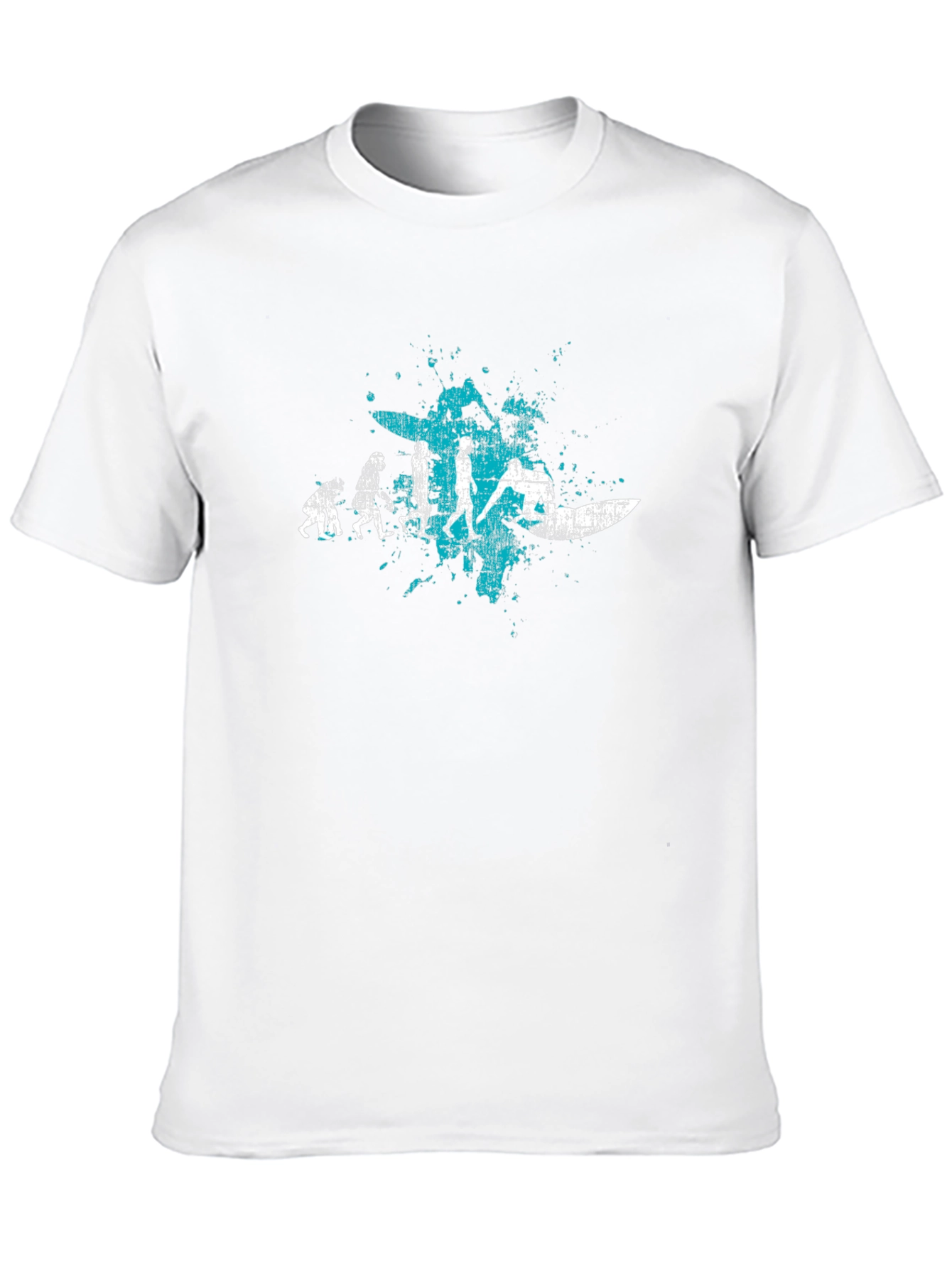 Evolution of Surfing T-Shirt | Black Tee
