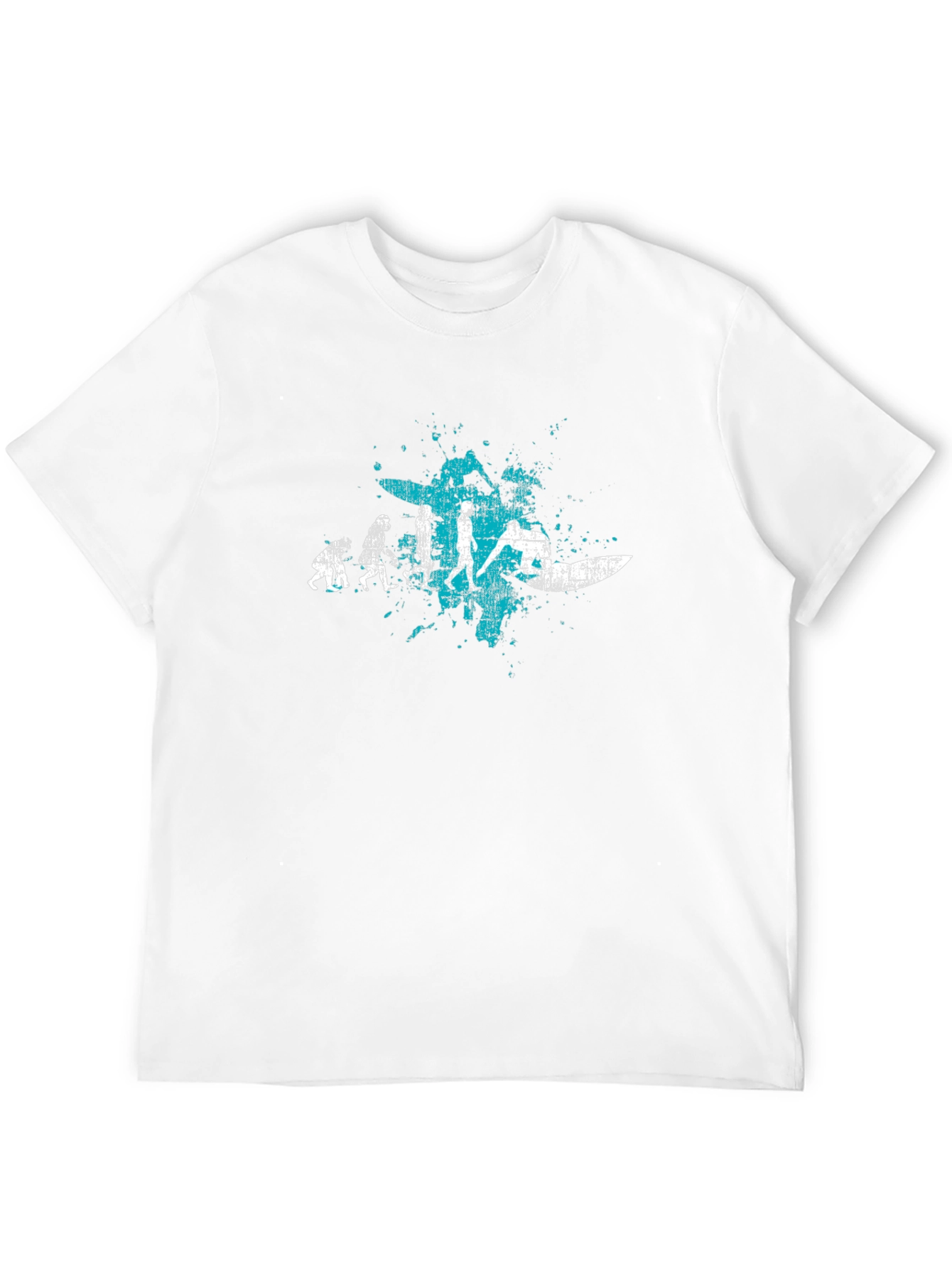 Evolution of Surfing T-Shirt | Black Tee