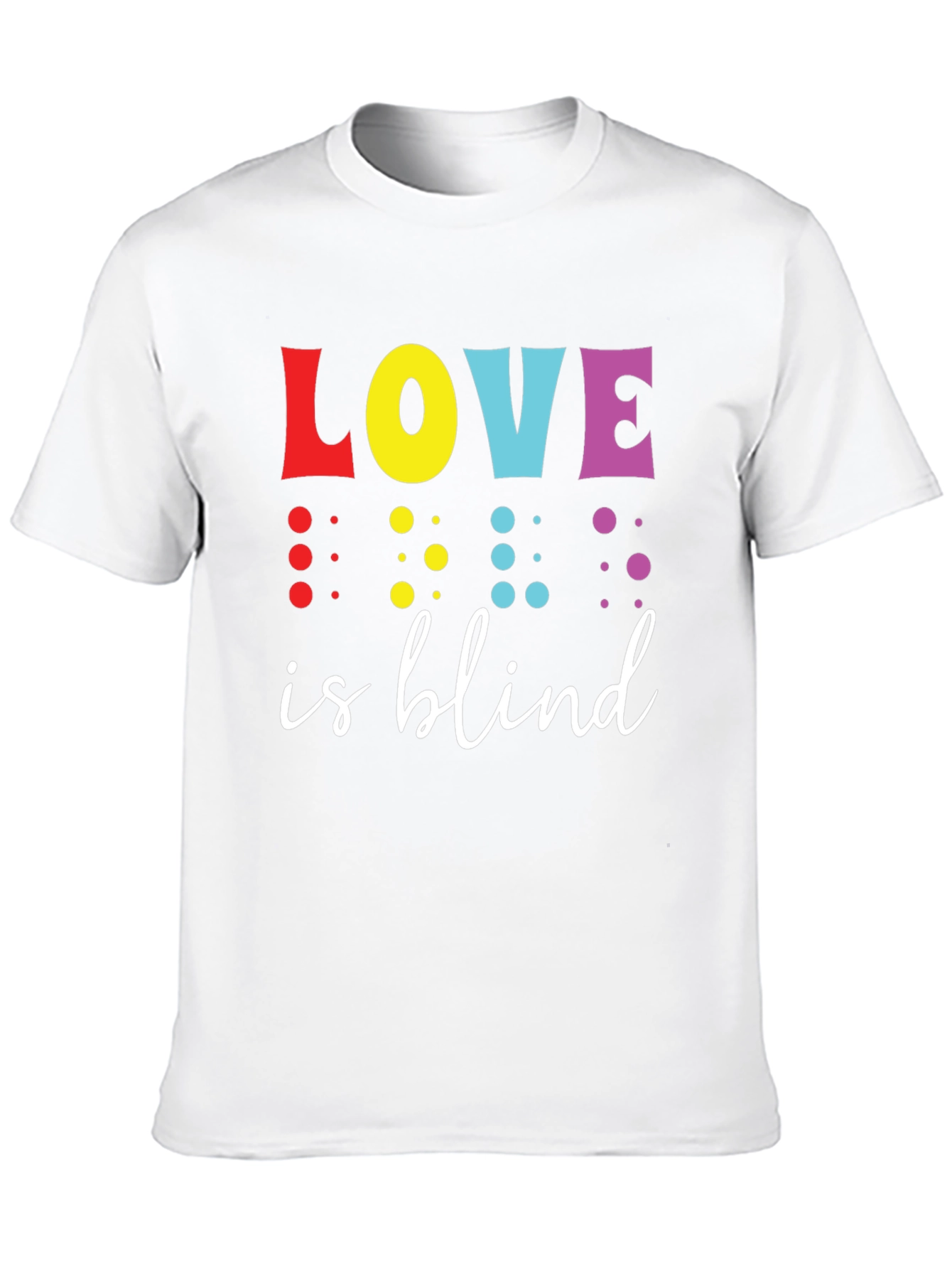Love is Blind T-Shirt - Unisex Black Cotton Tee