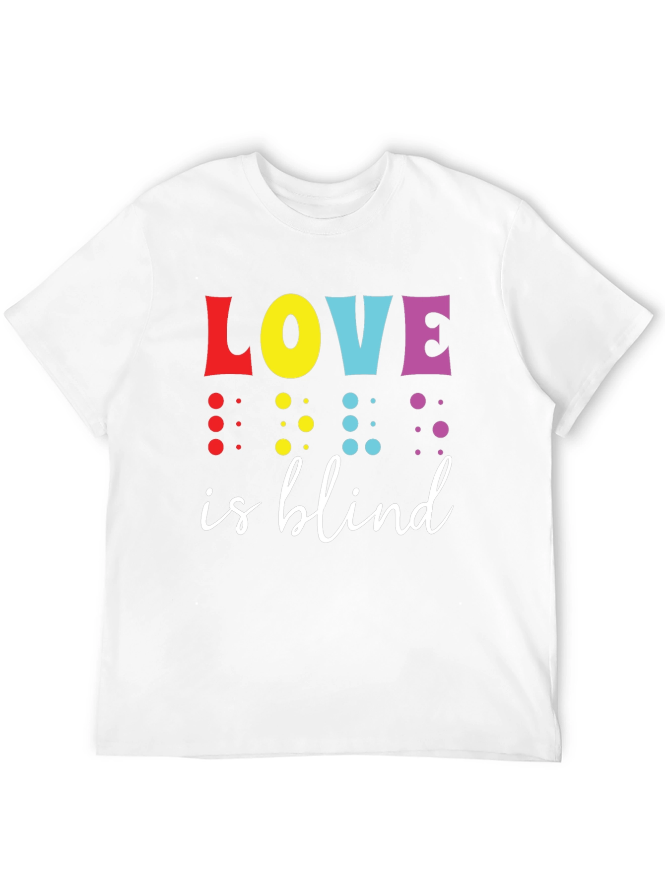 Love is Blind T-Shirt - Unisex Black Cotton Tee