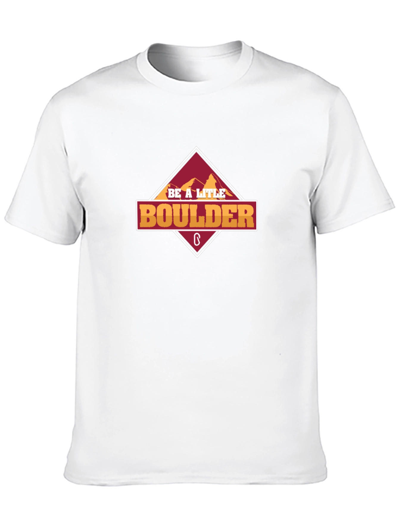 Be A Little Boulder Graphic T-Shirt - Black