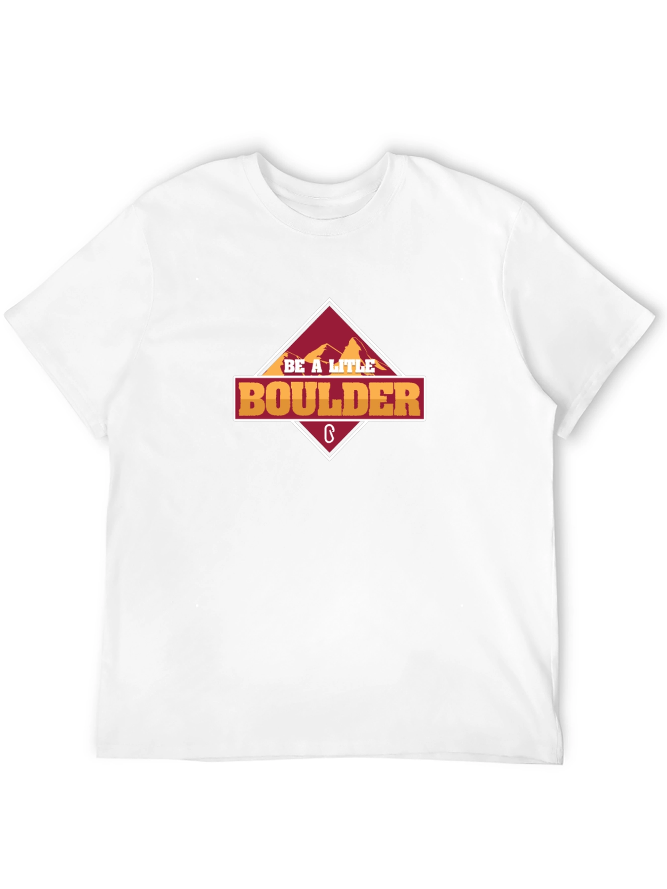 Be A Little Boulder Graphic T-Shirt - Black