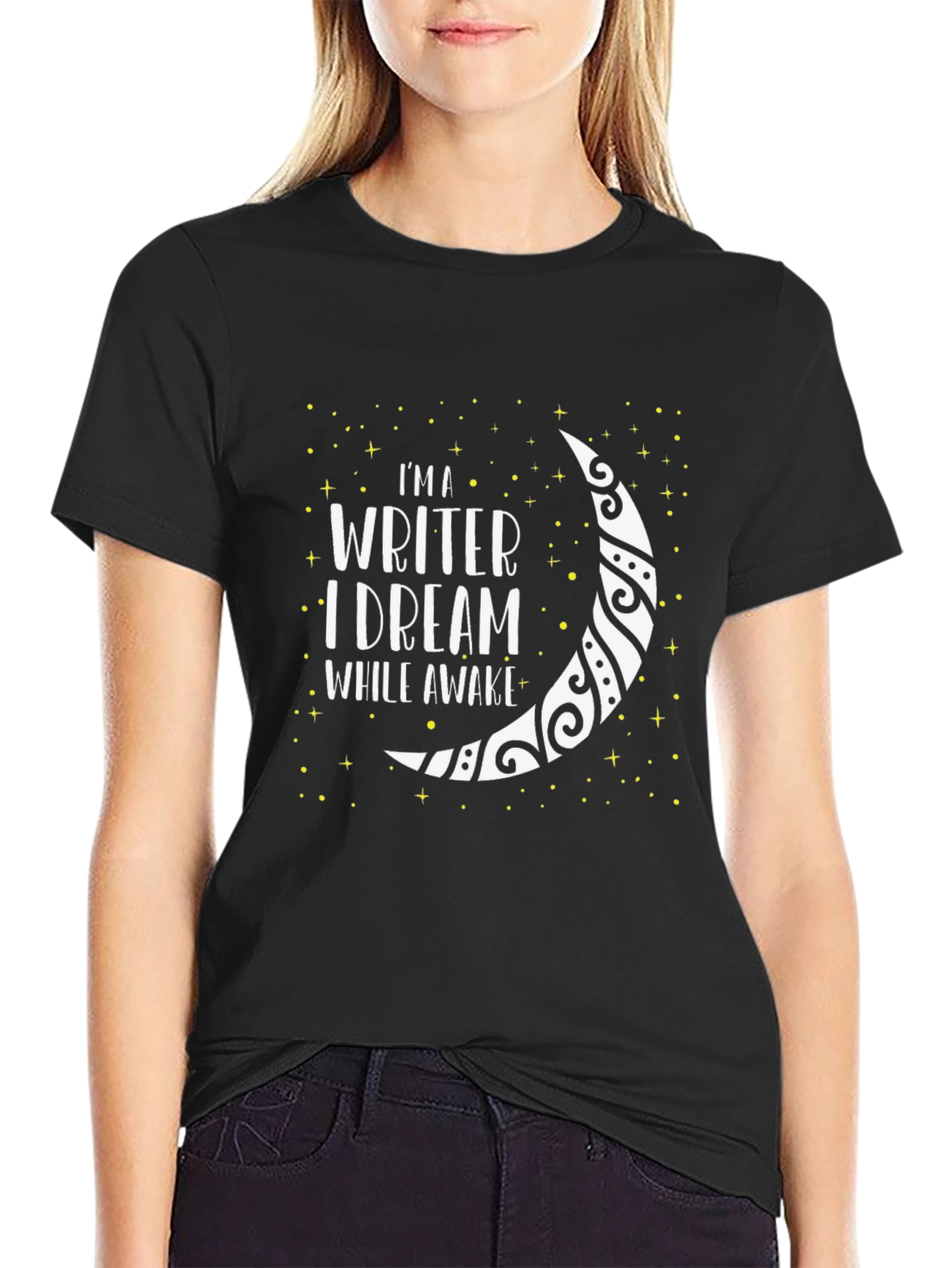 Writer Dreamer Graphic Tee - Black