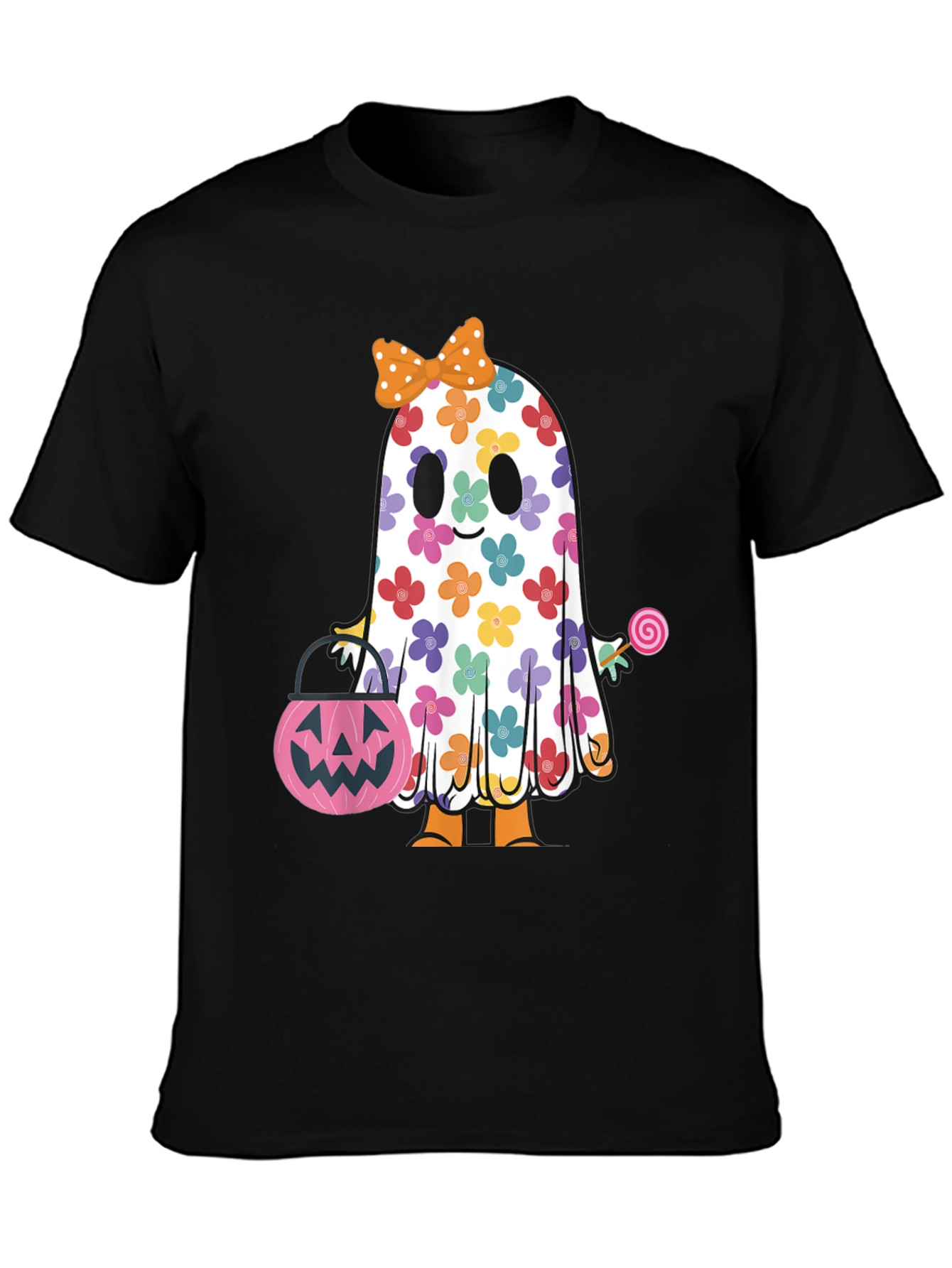 Halloween Ghost Floral Tee