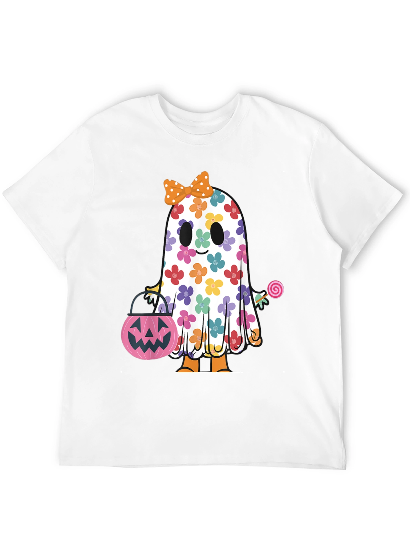 Halloween Ghost Floral Tee