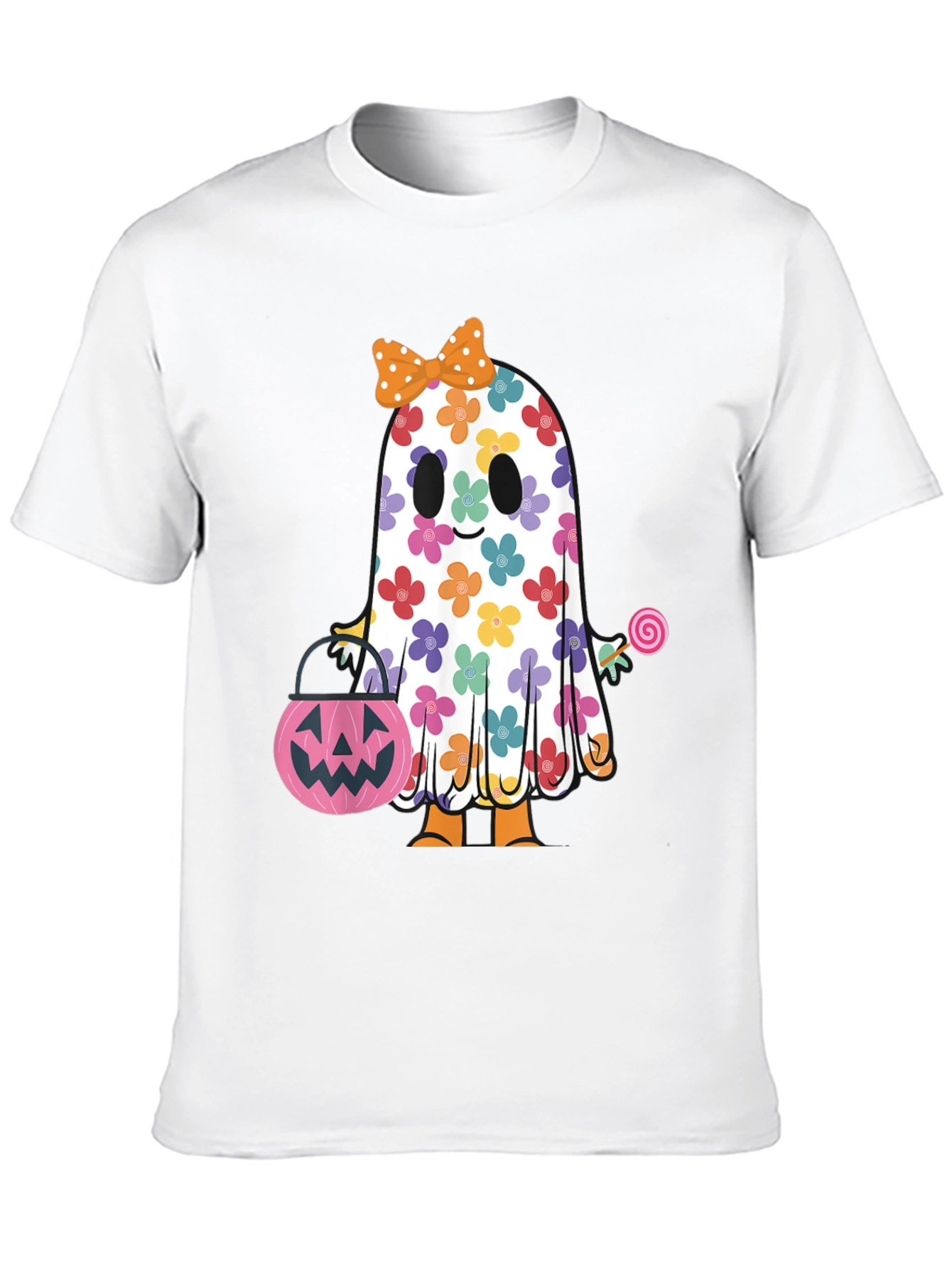 Halloween Ghost Floral Tee