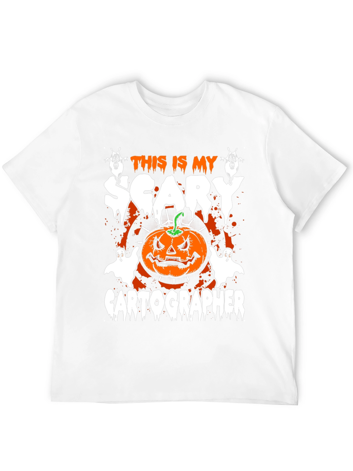 Scary Cartographer Halloween T-Shirt
