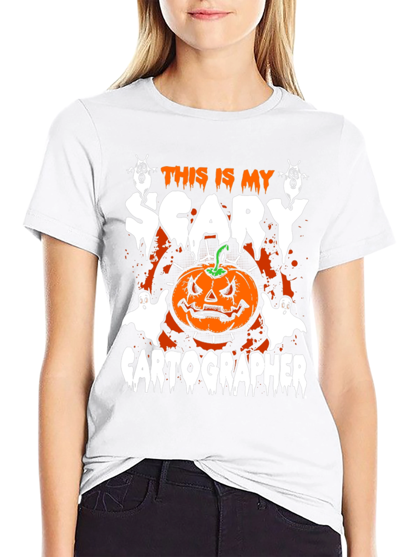 Scary Cartographer Halloween T-Shirt