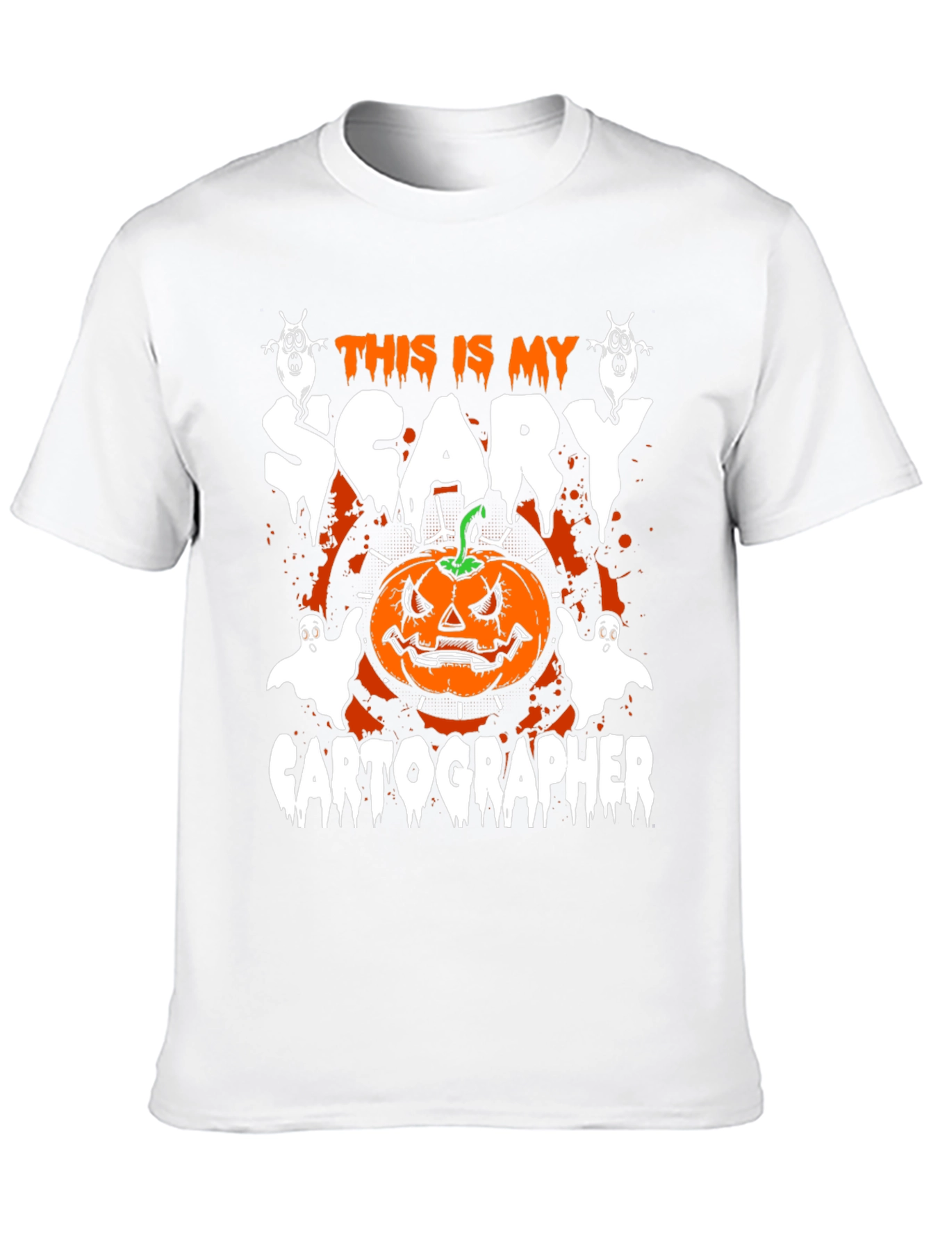 Scary Cartographer Halloween T-Shirt