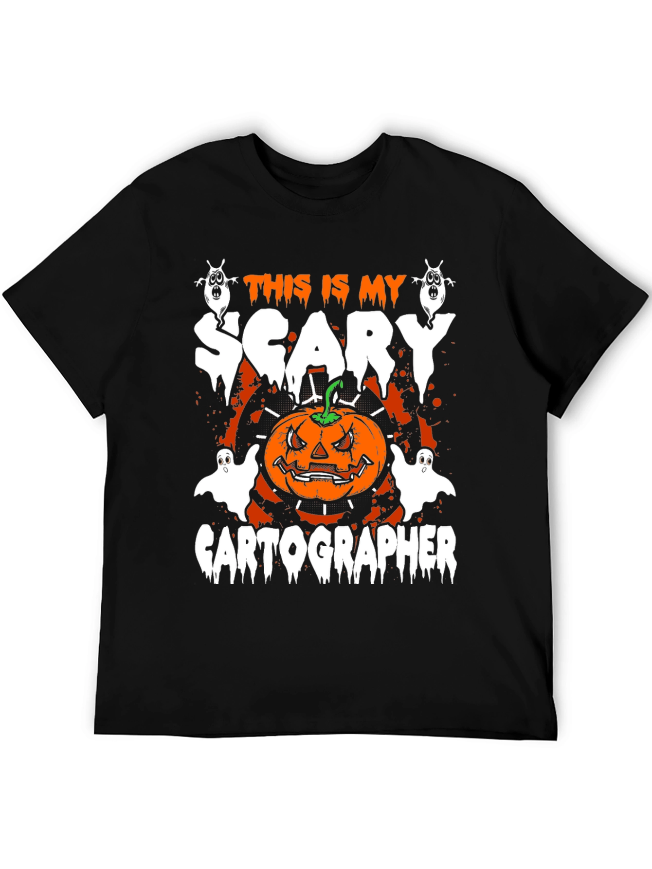 Scary Cartographer Halloween T-Shirt
