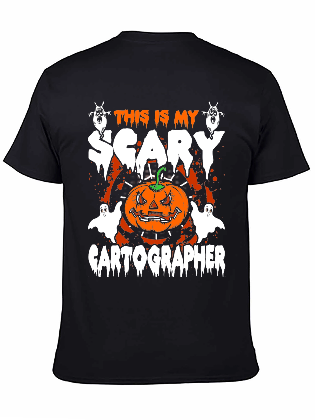 Scary Cartographer Halloween T-Shirt