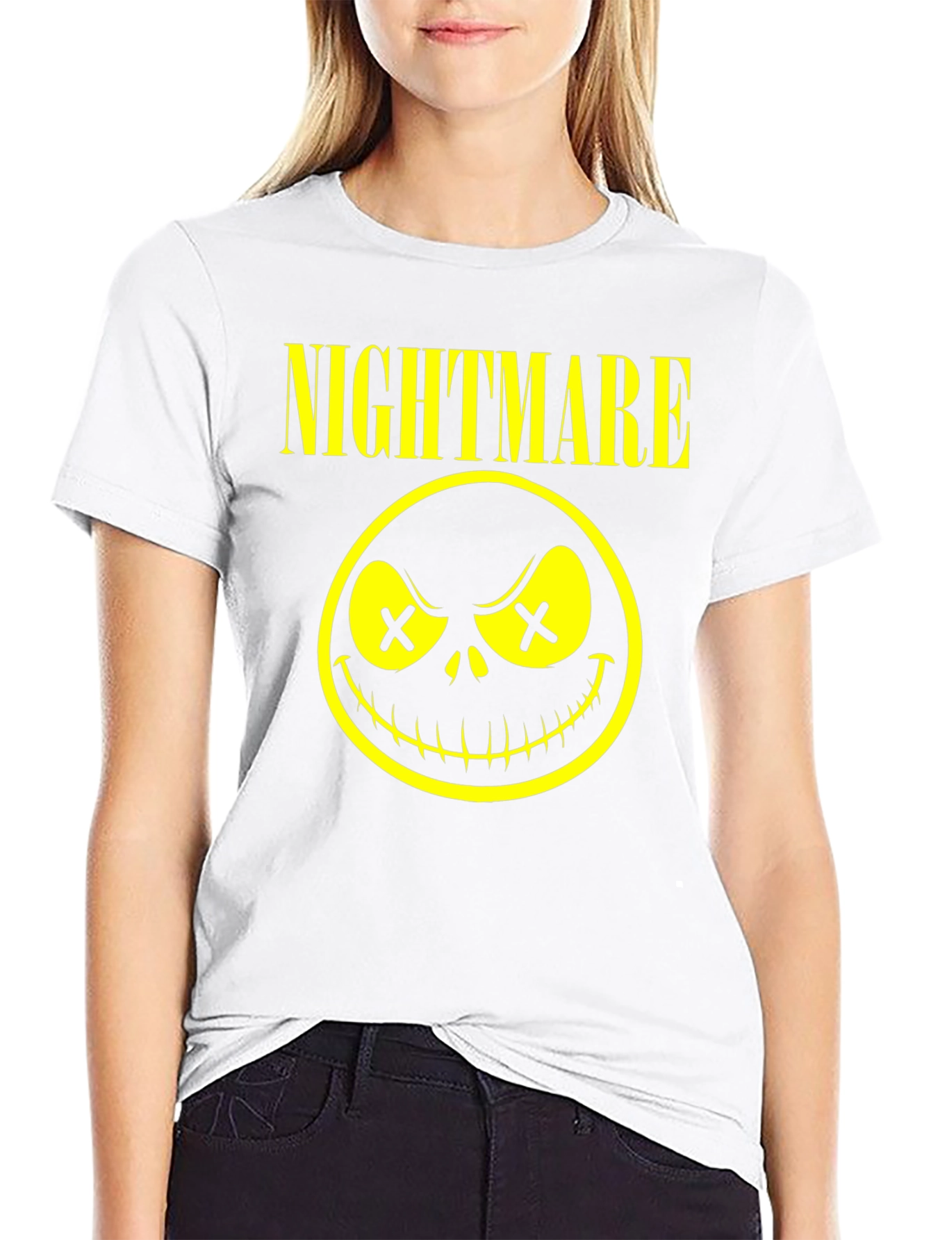Nightmare Graphic T-Shirt - Black Cotton Tee