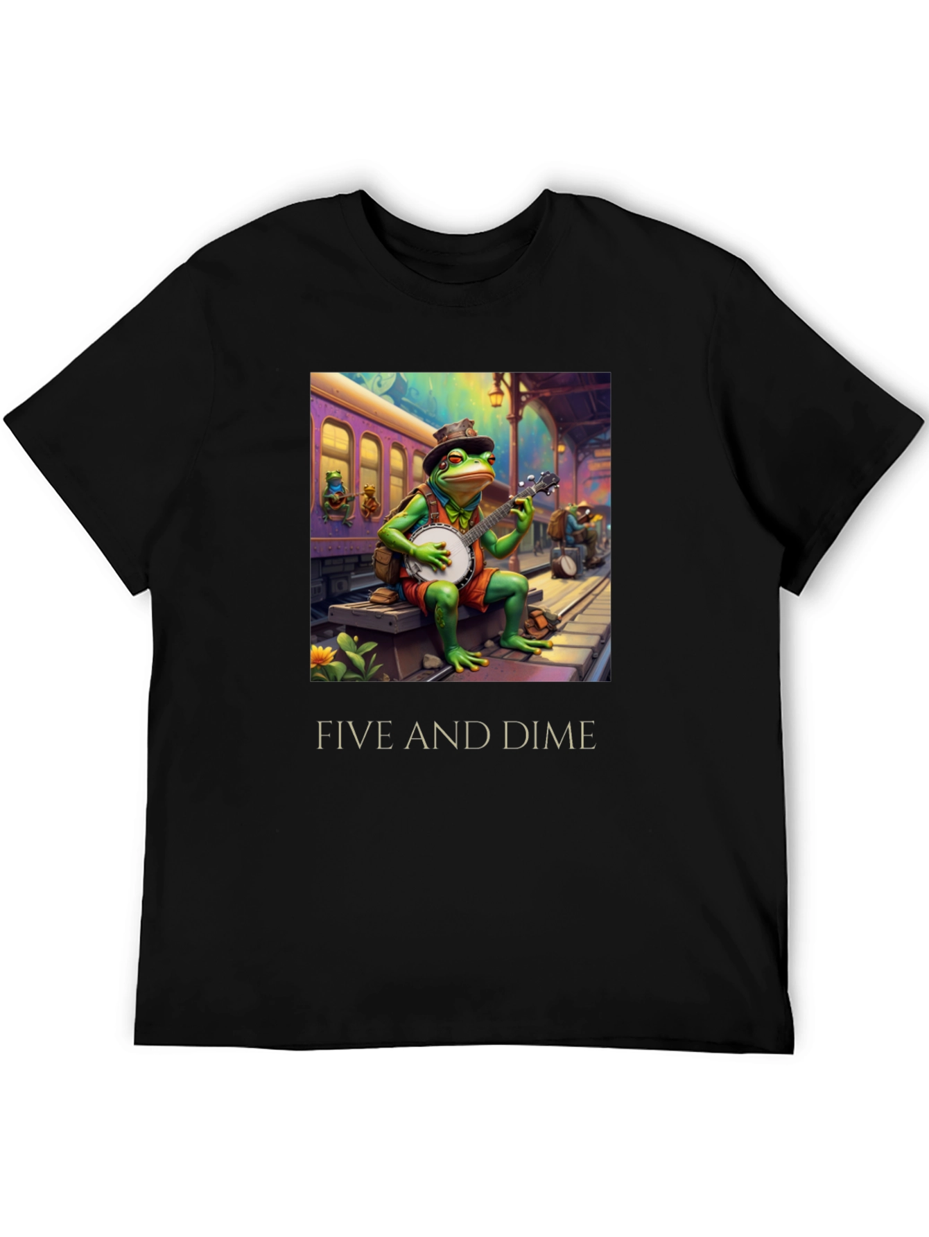 Five and Dime Frog Musician T-Shirt