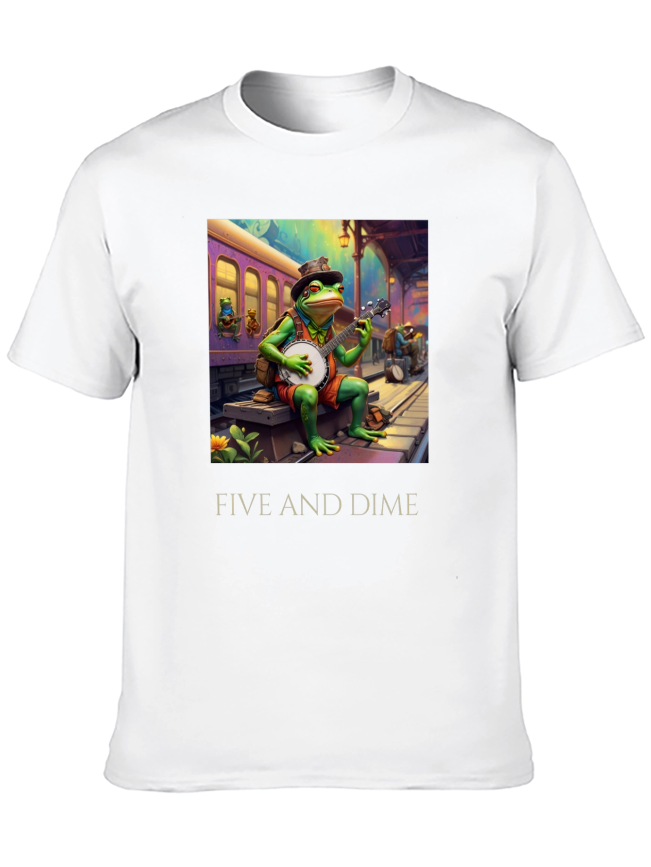 Five and Dime Frog Musician T-Shirt