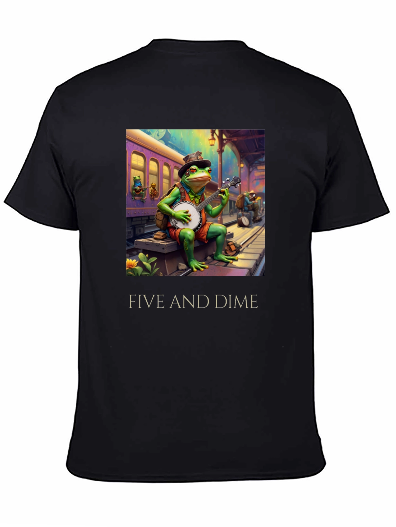 Five and Dime Frog Musician T-Shirt