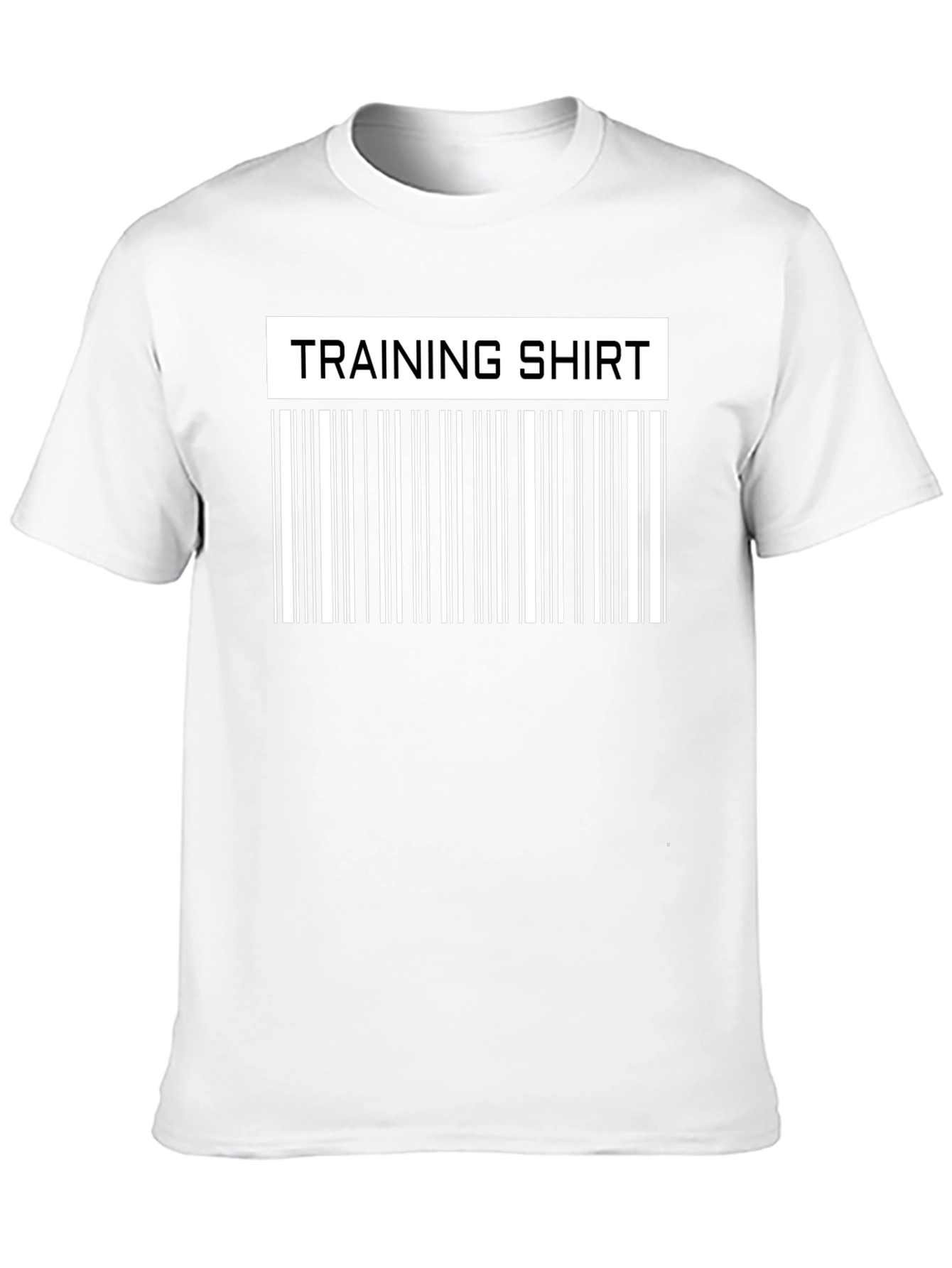 Training Shirt Barcode Funny Workout Gym Tee