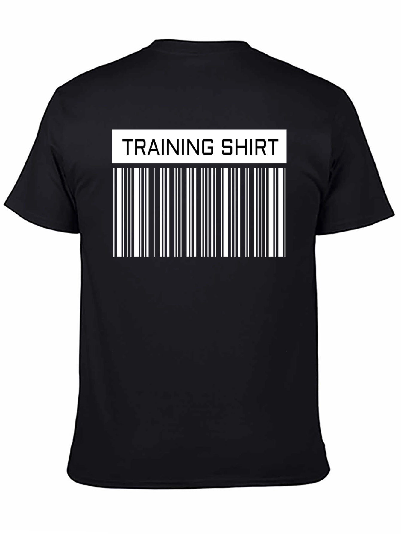Training Shirt Barcode Funny Workout Gym Tee