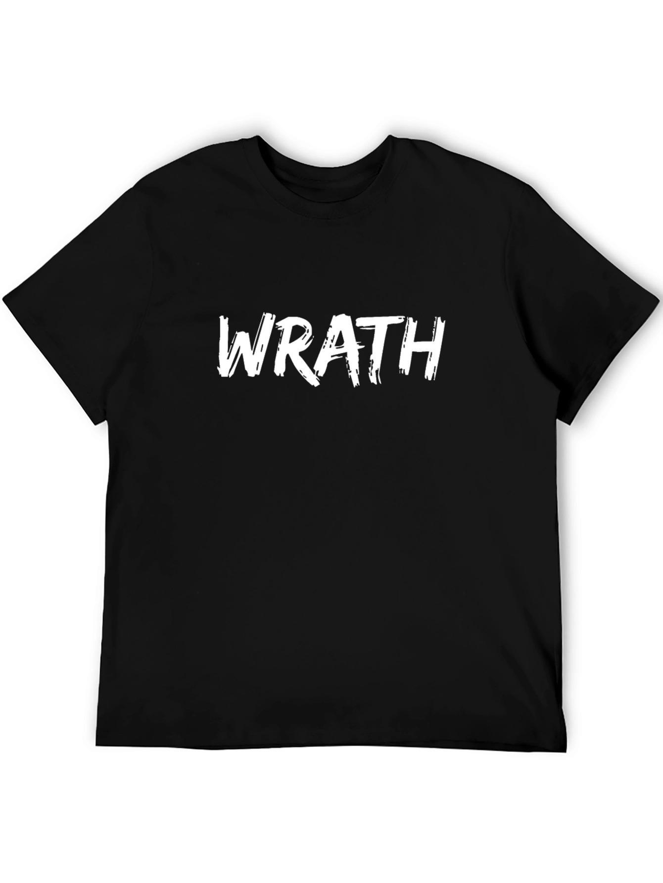 Wrath Graphic Tee - Black Cotton T-Shirt