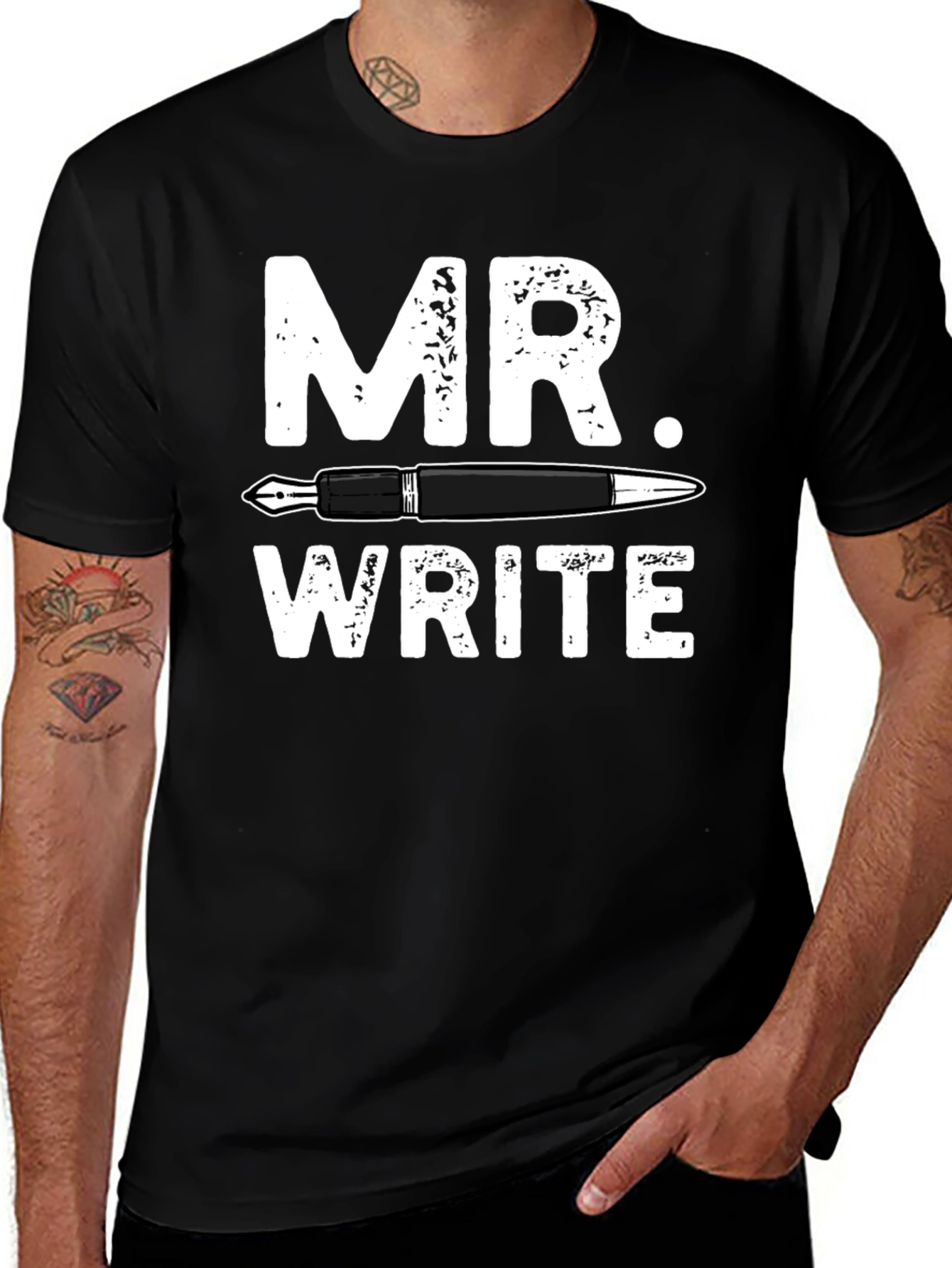 Mr. Write T-Shirt: Pen & Ink Design