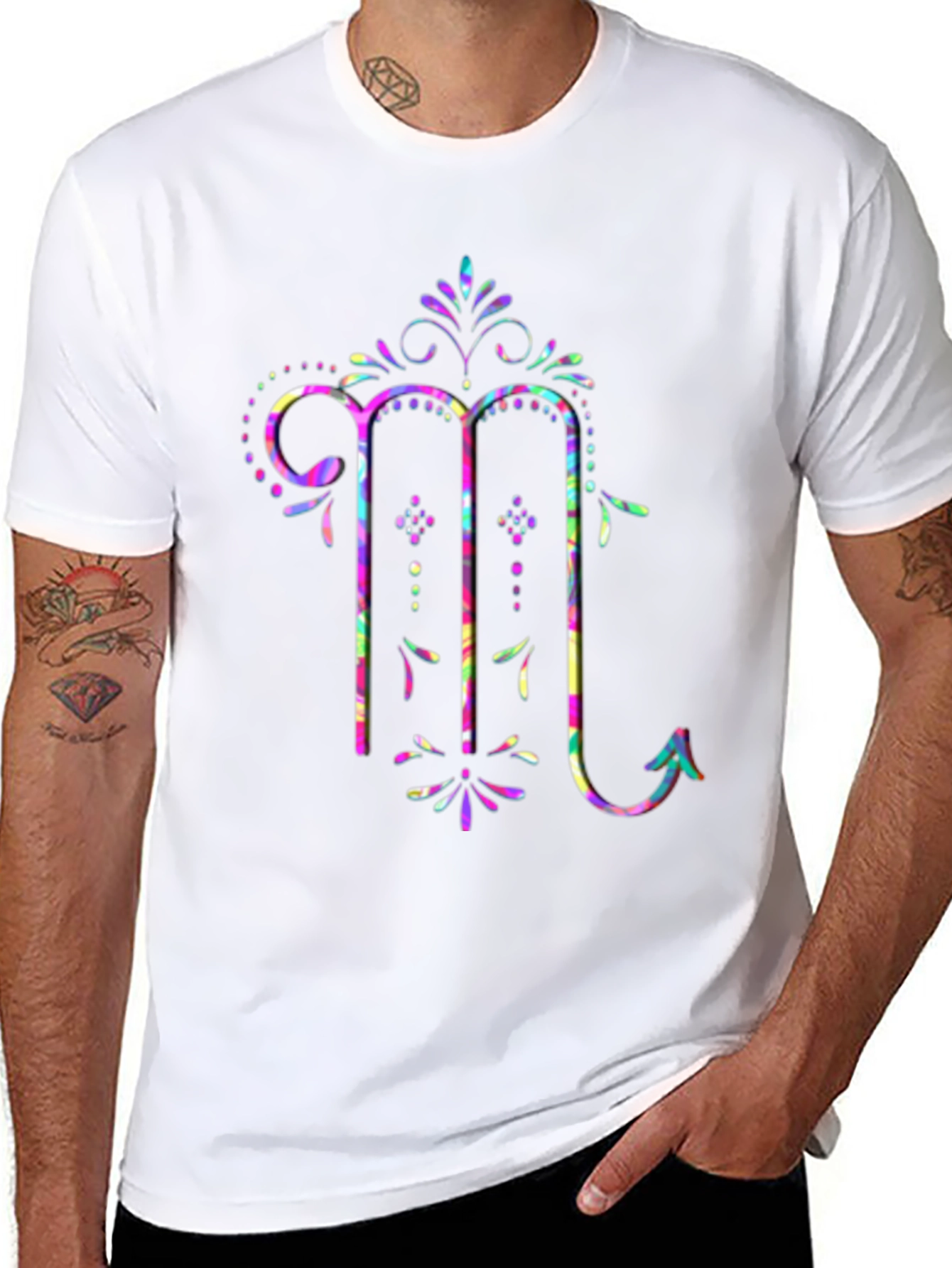 Scorpio Zodiac Tie Dye Graphic T-Shirt
