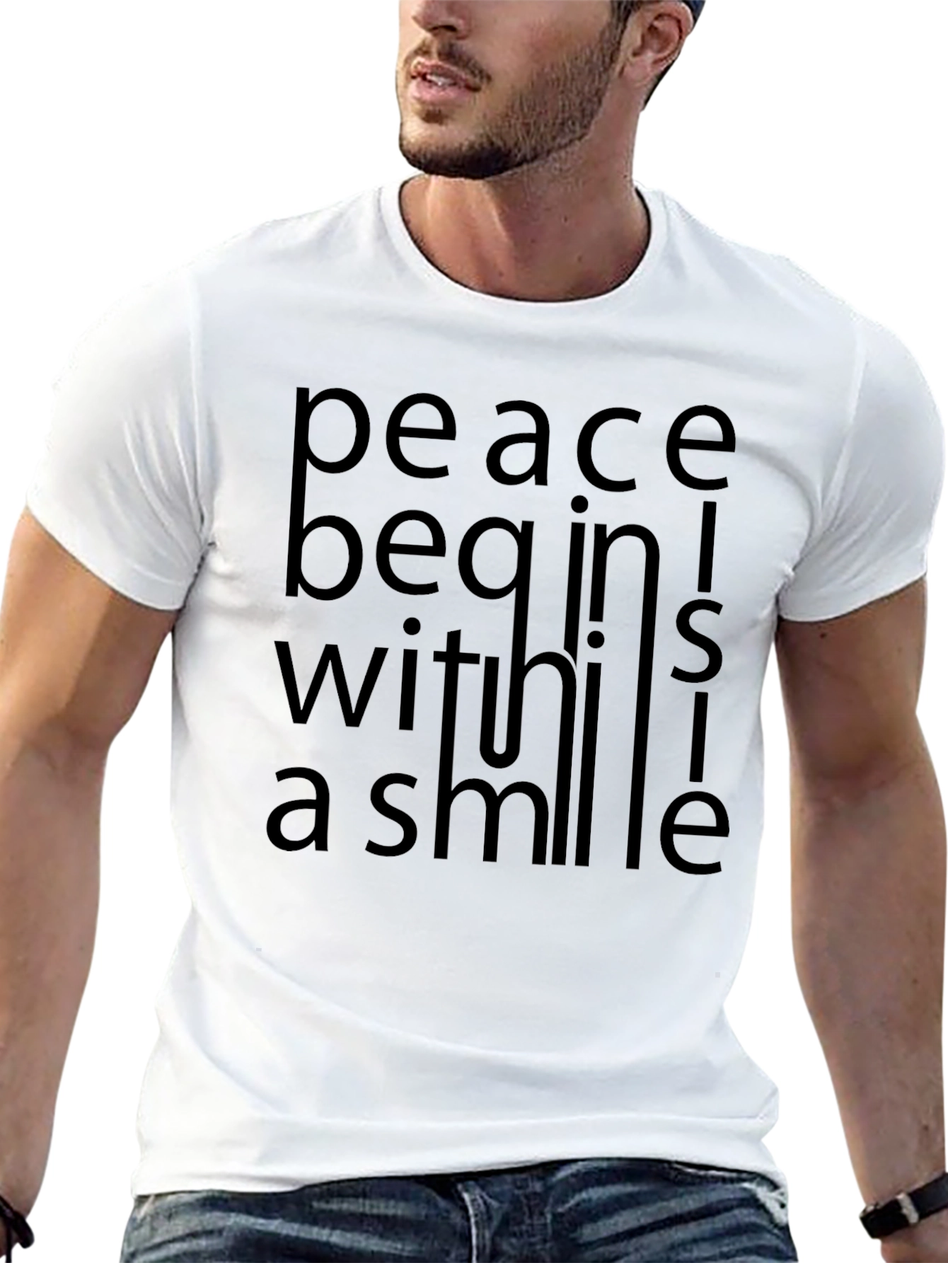 Peace Begins Within T-Shirt - Inspirational Graphic Tee