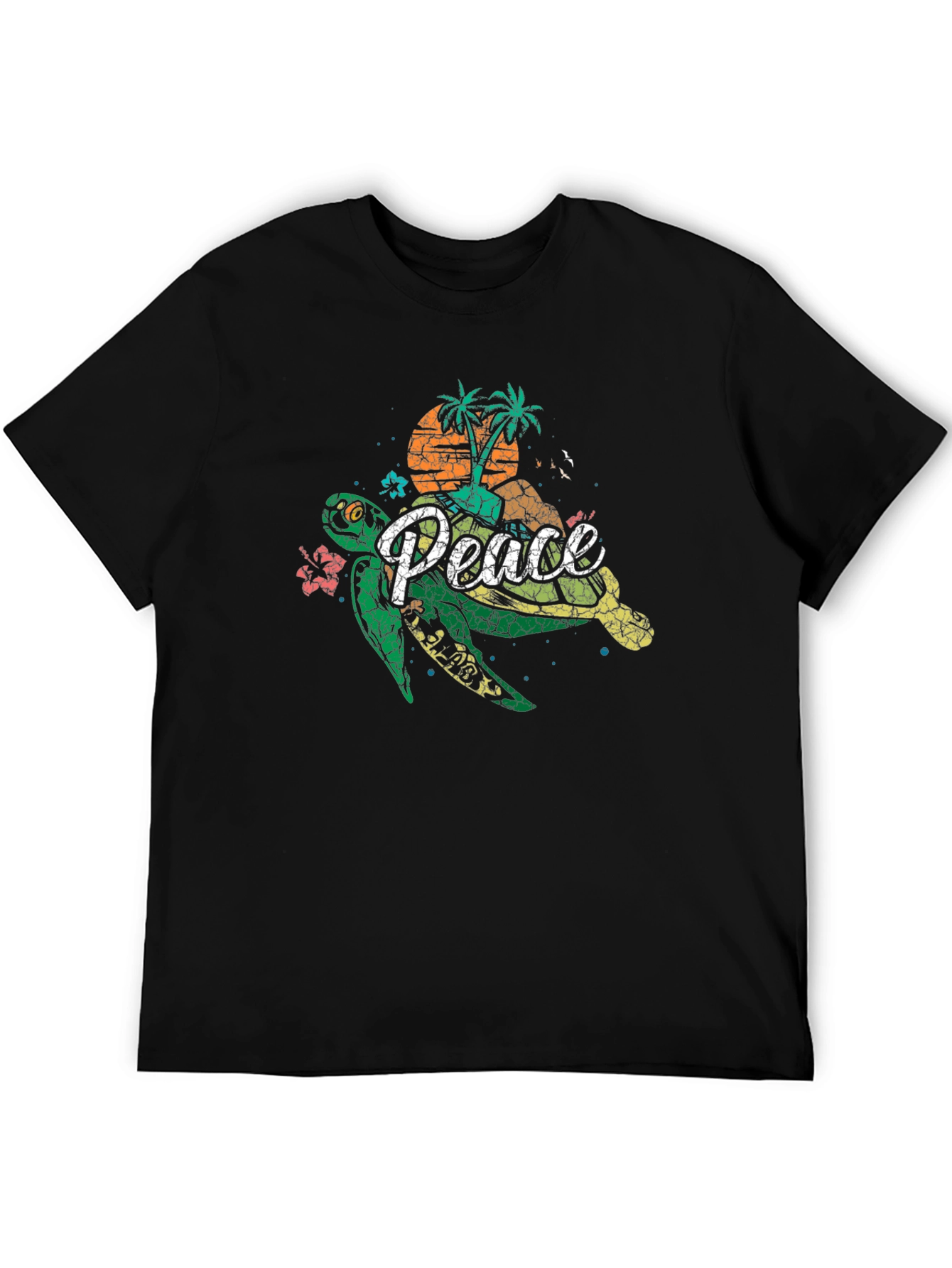 Peace Turtle Graphic T-Shirt